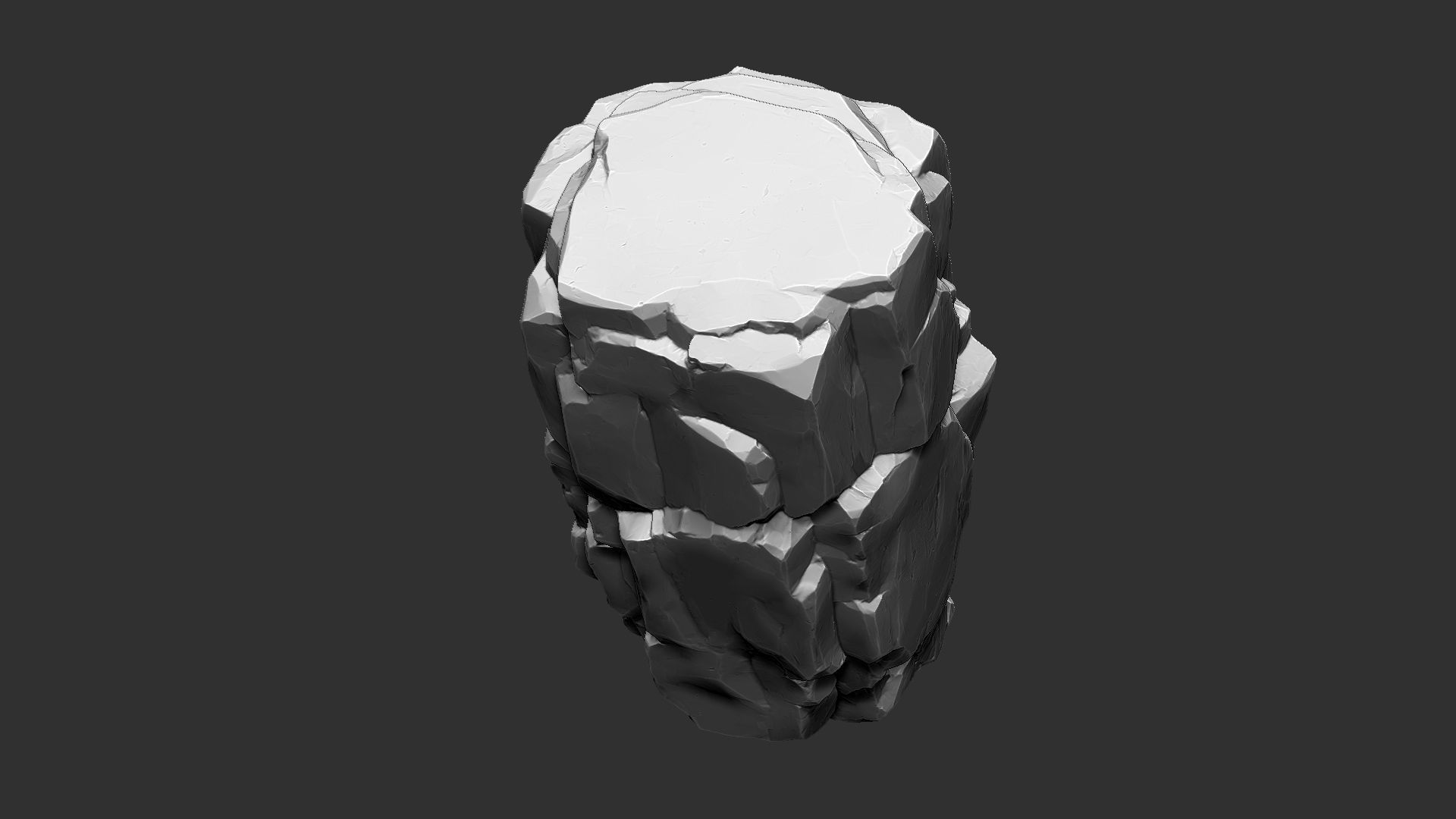 3D Mountain rock Zbrush sculpt 3D model_14