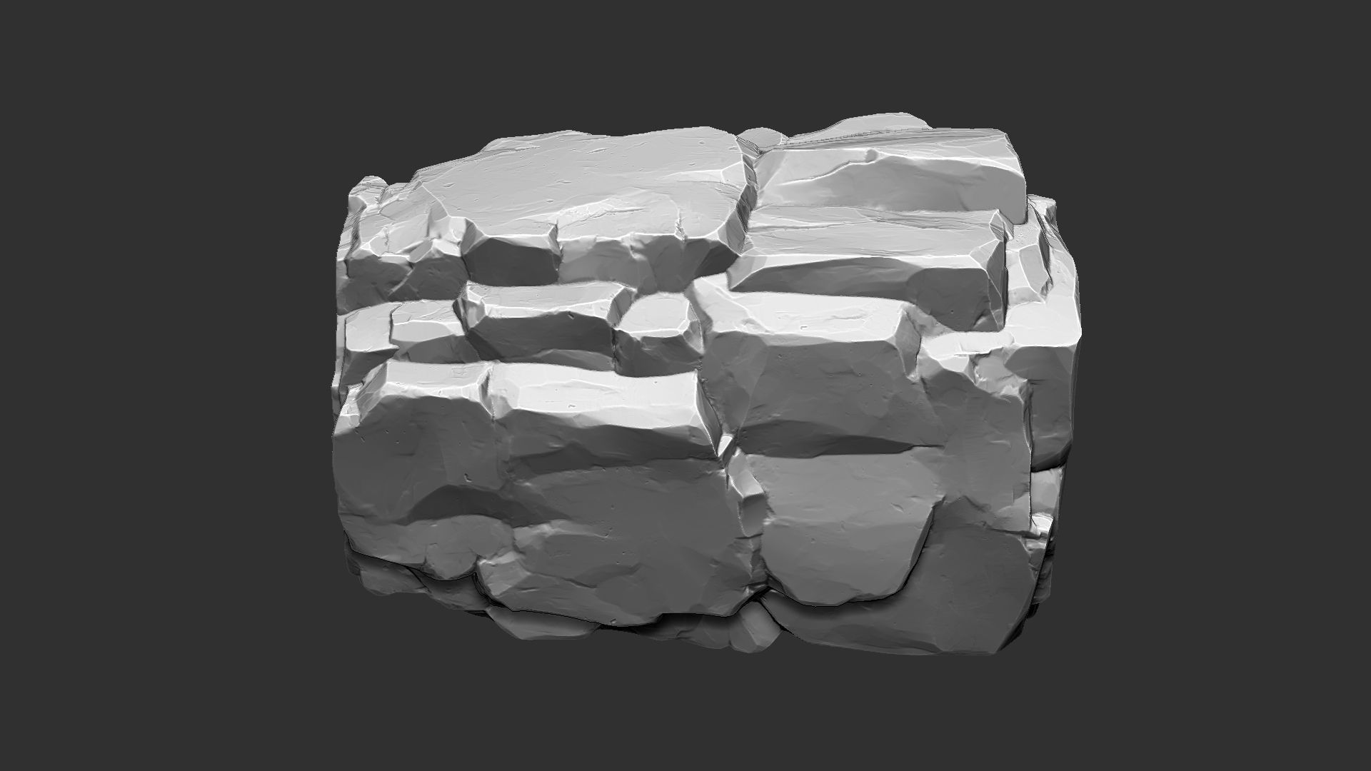 3D Mountain rock Zbrush sculpt 3D model_7