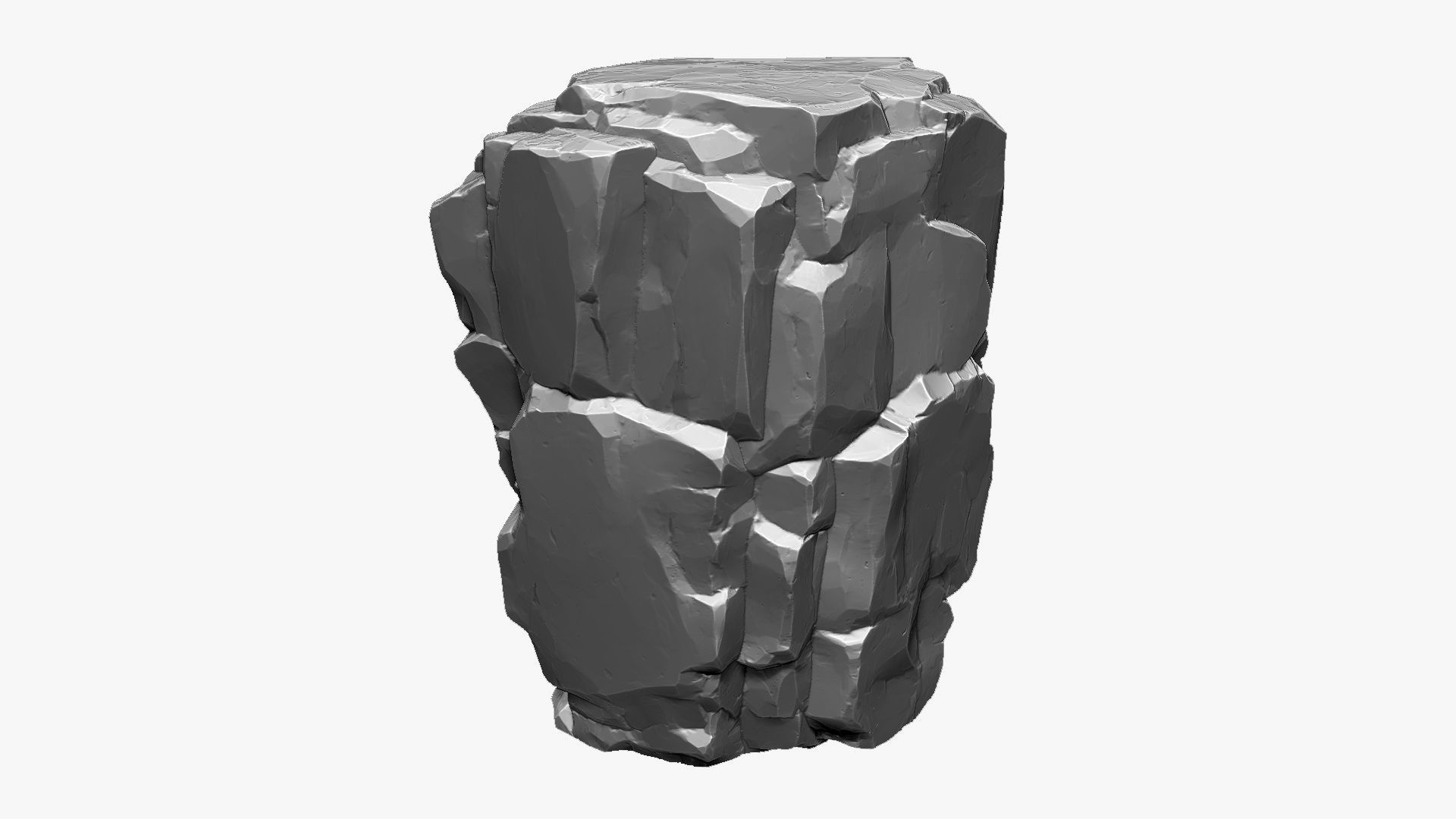 3D Mountain rock Zbrush sculpt 3D model_1