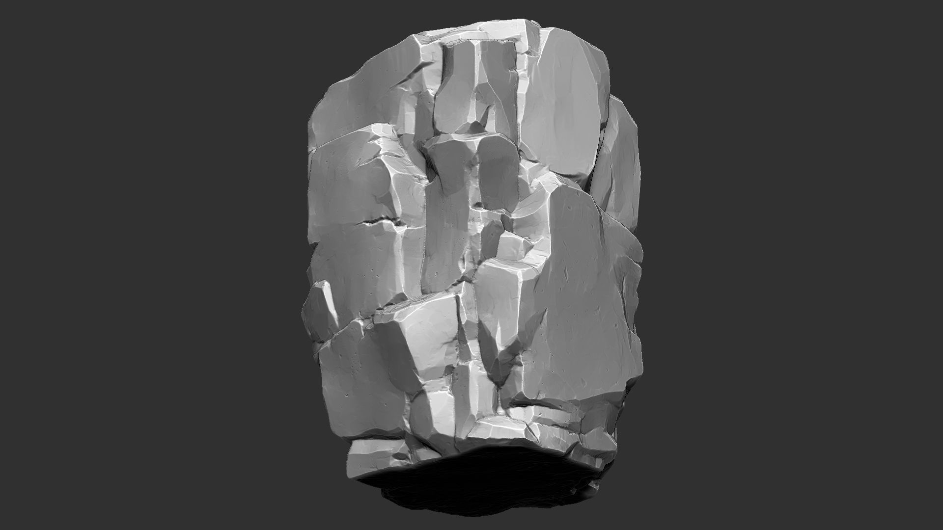 3D Mountain rock Zbrush sculpt 3D model_5