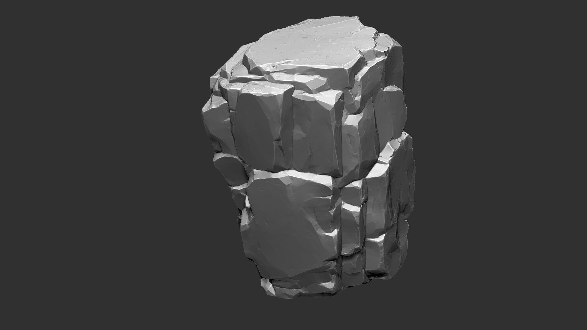 3D Mountain rock Zbrush sculpt 3D model_12