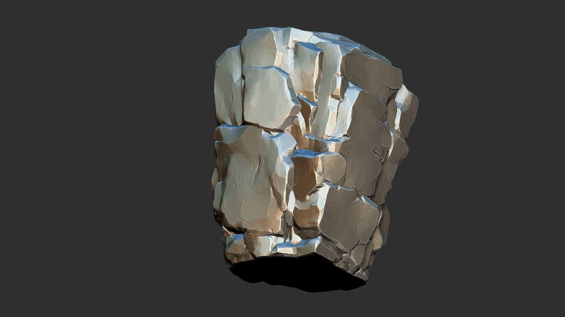 3D Mountain rock Zbrush sculpt 3D model_19