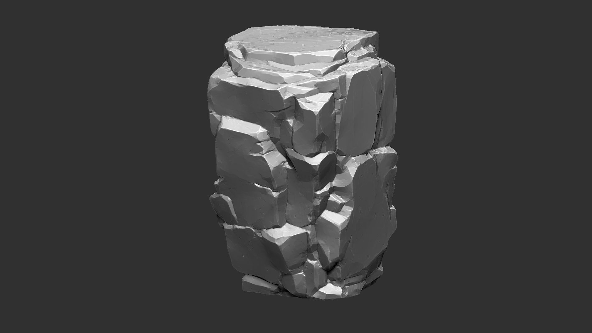 3D Mountain rock Zbrush sculpt 3D model_11