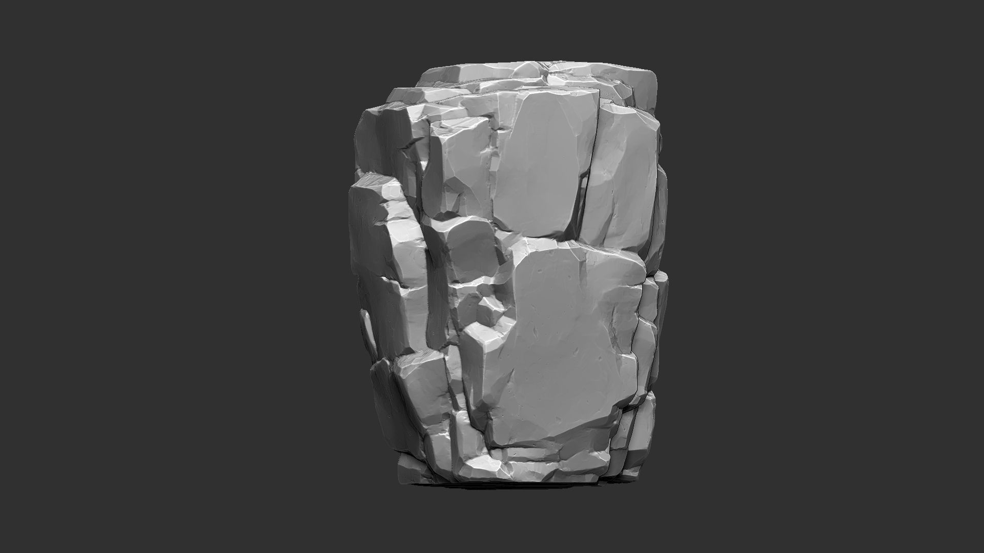 3D Mountain rock Zbrush sculpt 3D model_16