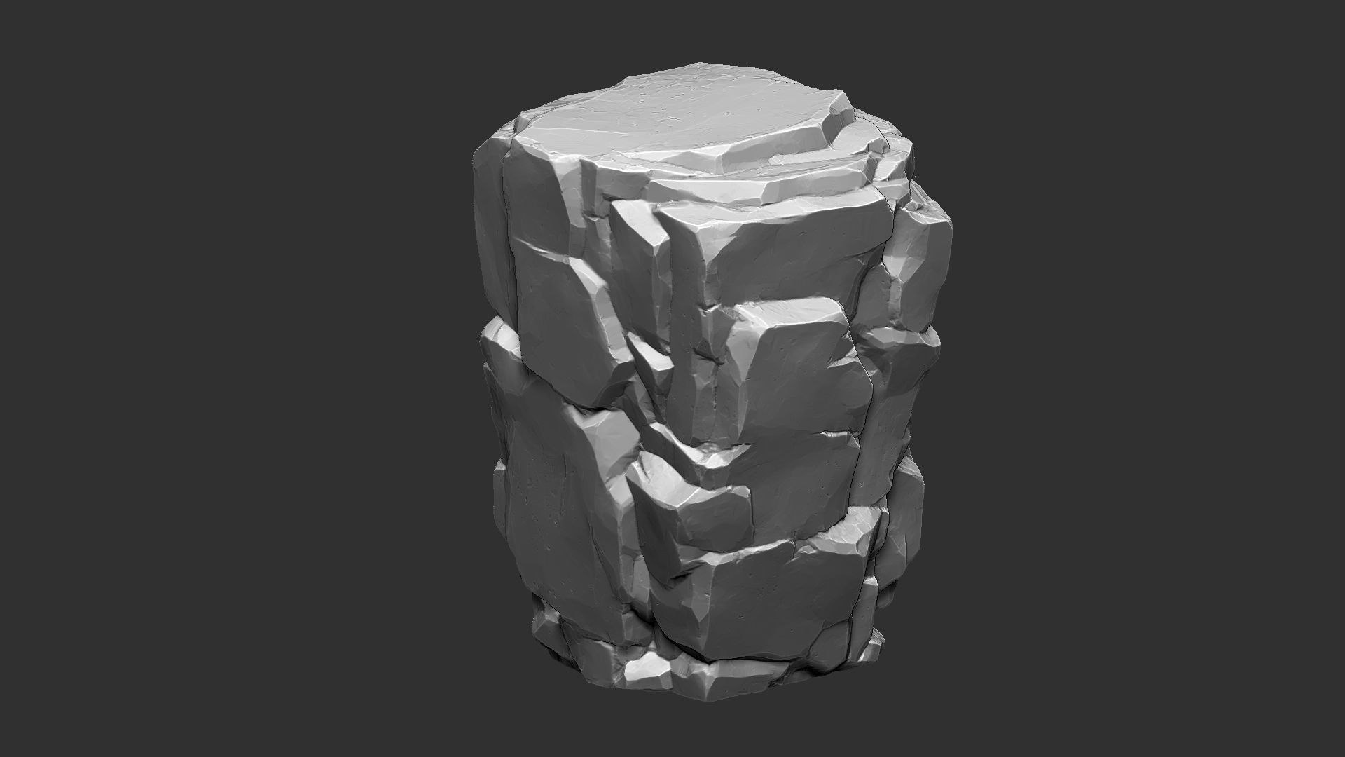 3D Mountain rock Zbrush sculpt 3D model_10