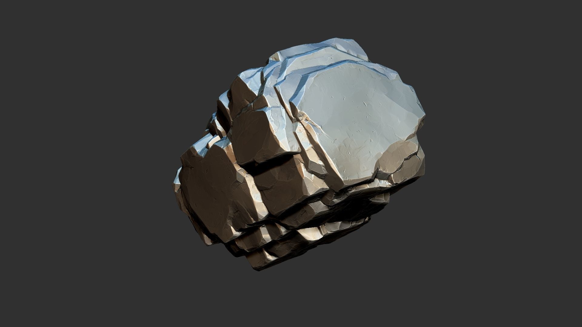 3D Mountain rock Zbrush sculpt 3D model_22