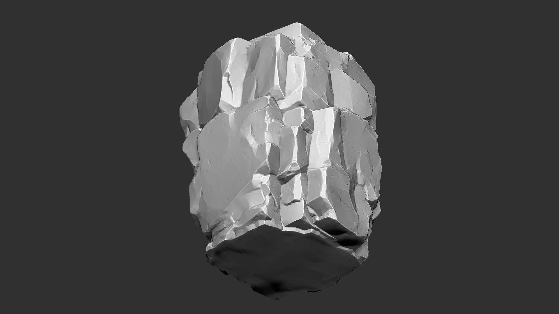 3D Mountain rock Zbrush sculpt 3D model_4