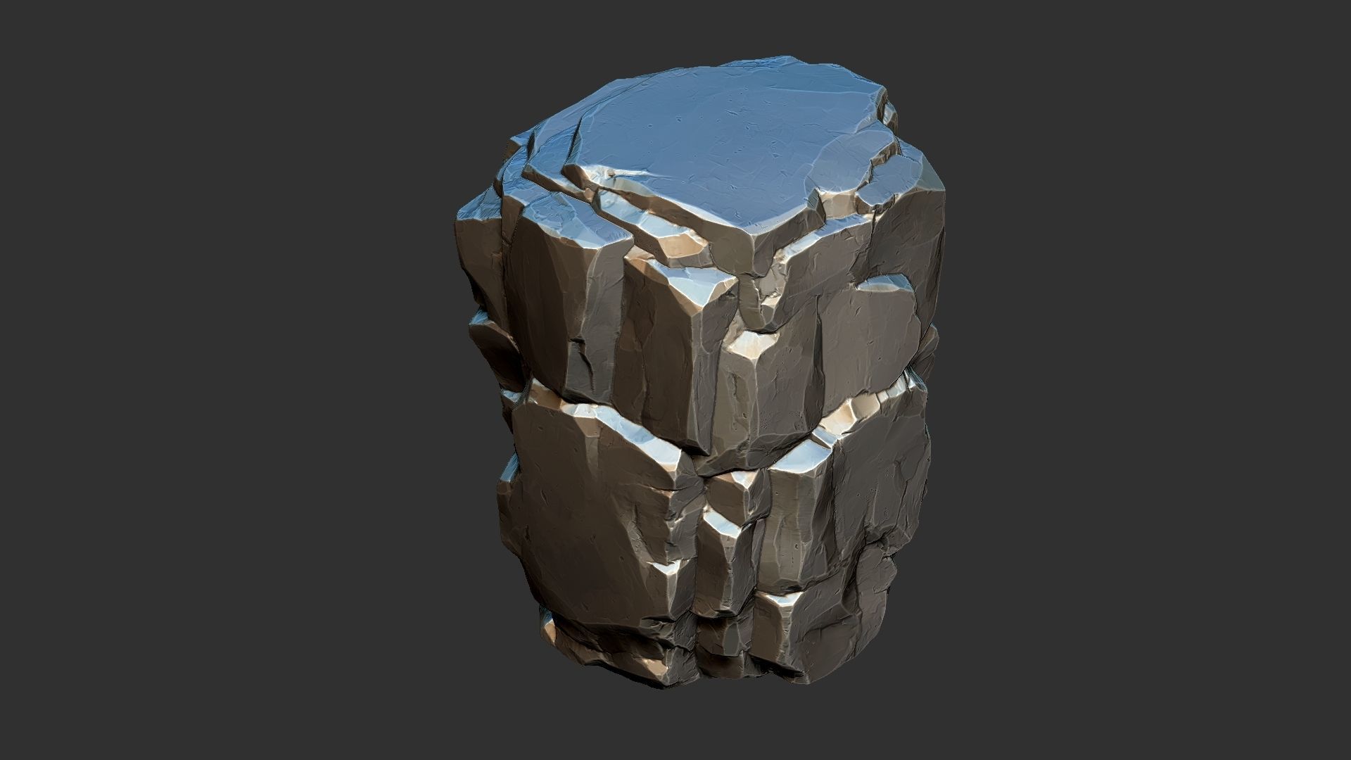 3D Mountain rock Zbrush sculpt 3D model_21
