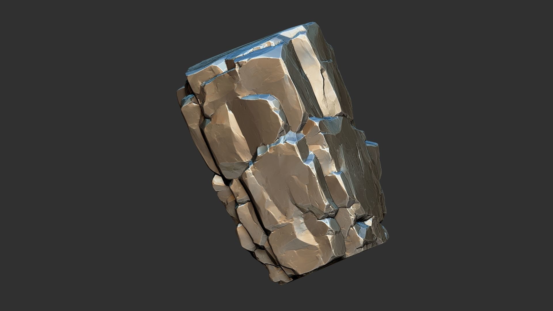 3D Mountain rock Zbrush sculpt 3D model_18