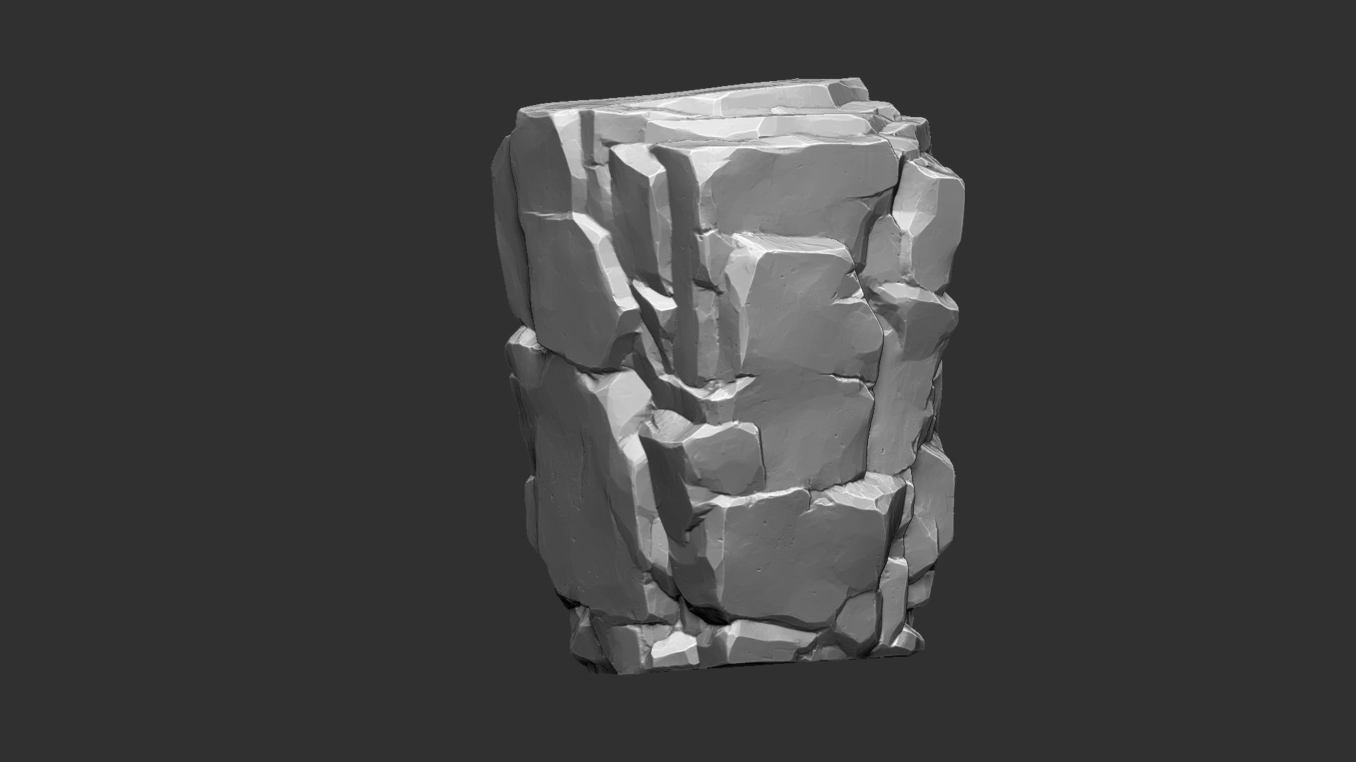 3D Mountain rock Zbrush sculpt 3D model_15