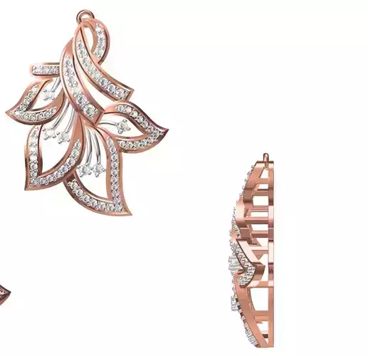 Women Heavy Unique Pendant STL FBX JCD Details