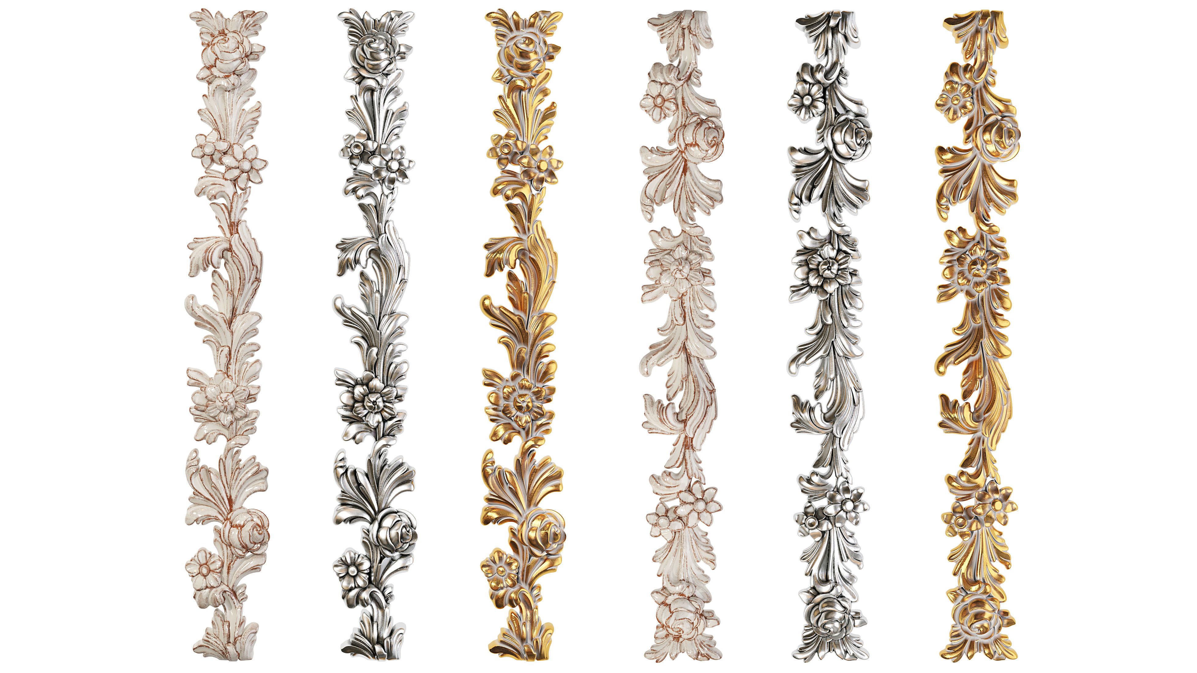 Classic carved 210 3D model_6