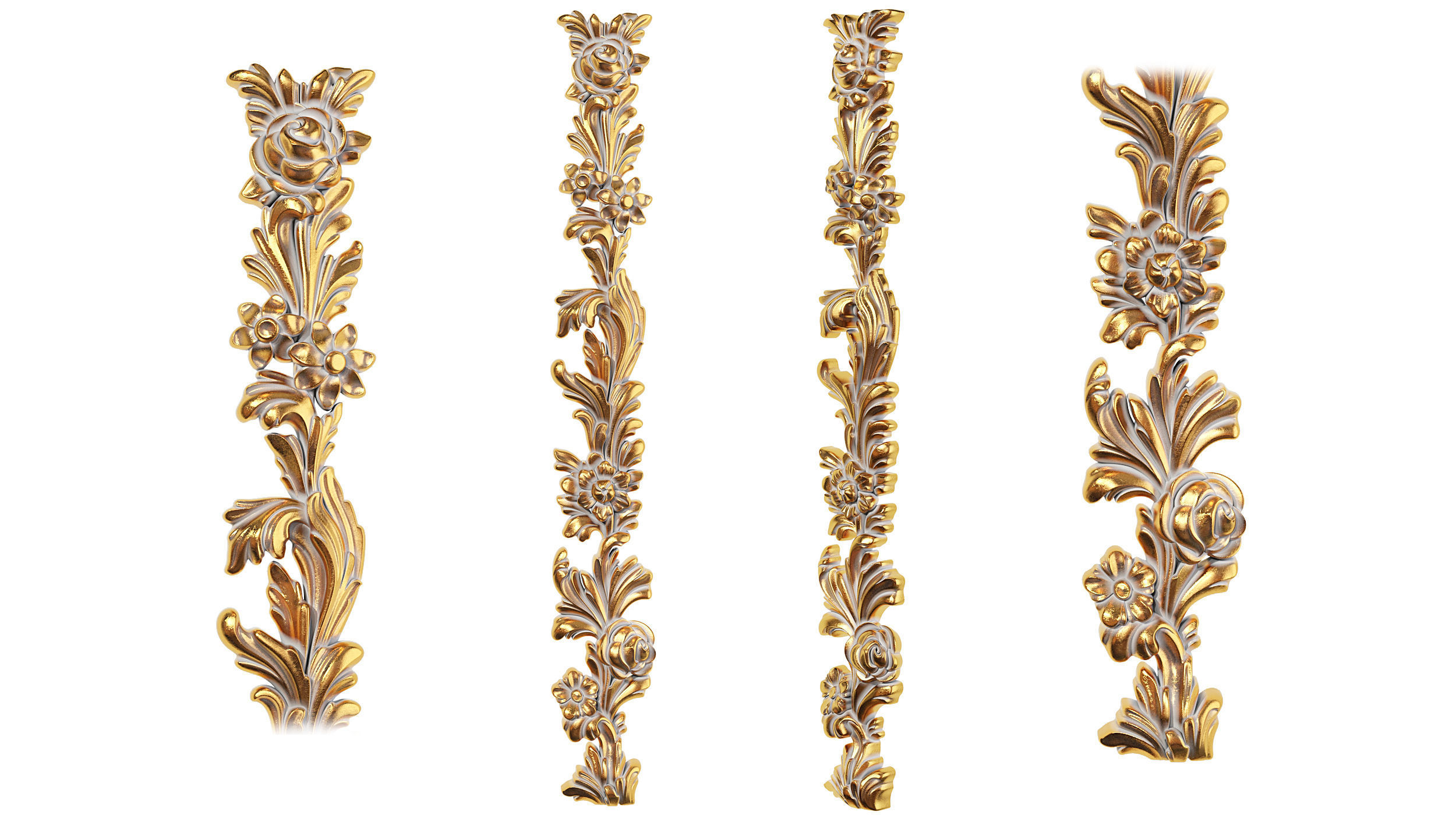 Classic carved 210 3D model_1