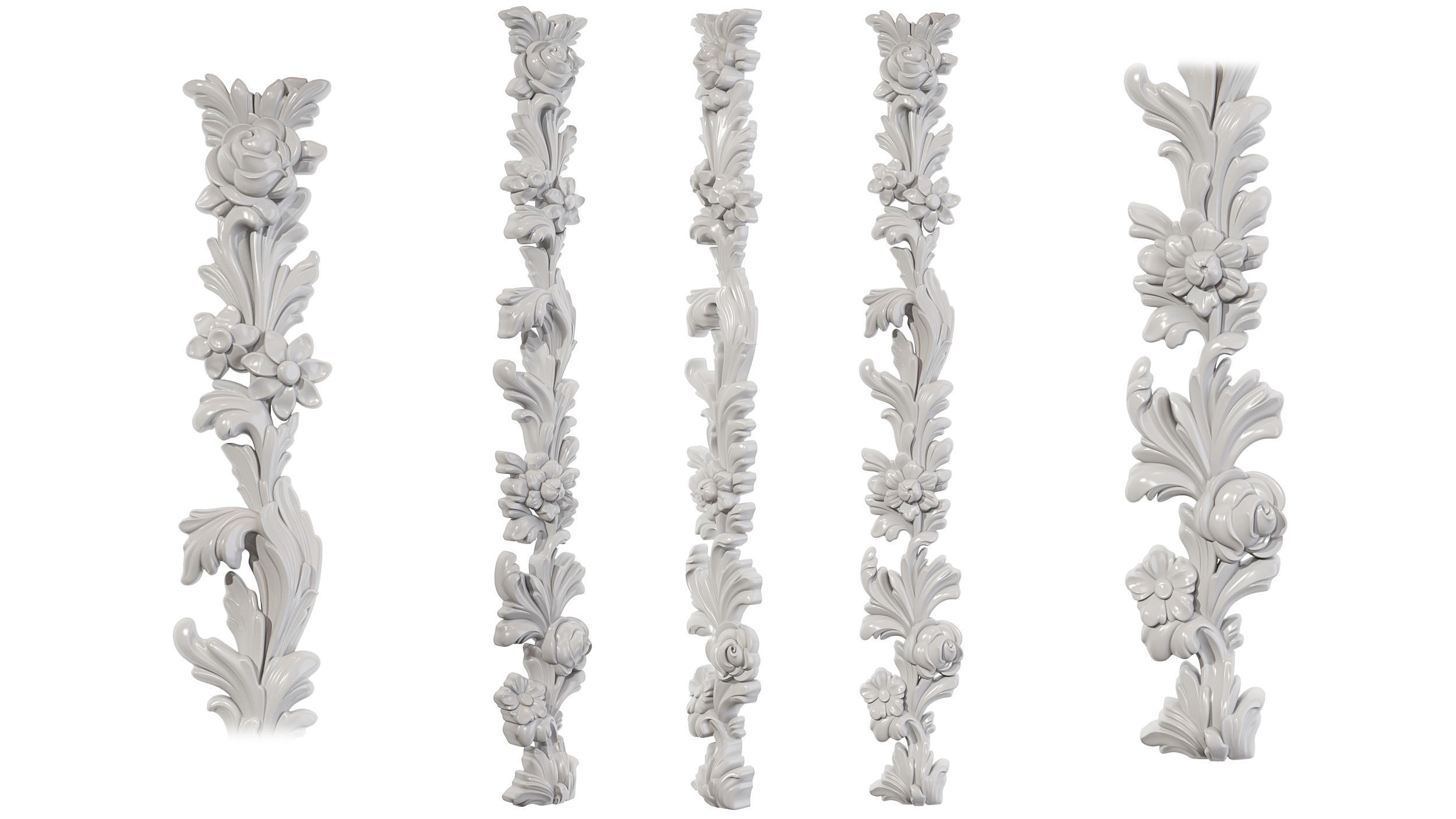 Classic carved 210 3D model_4
