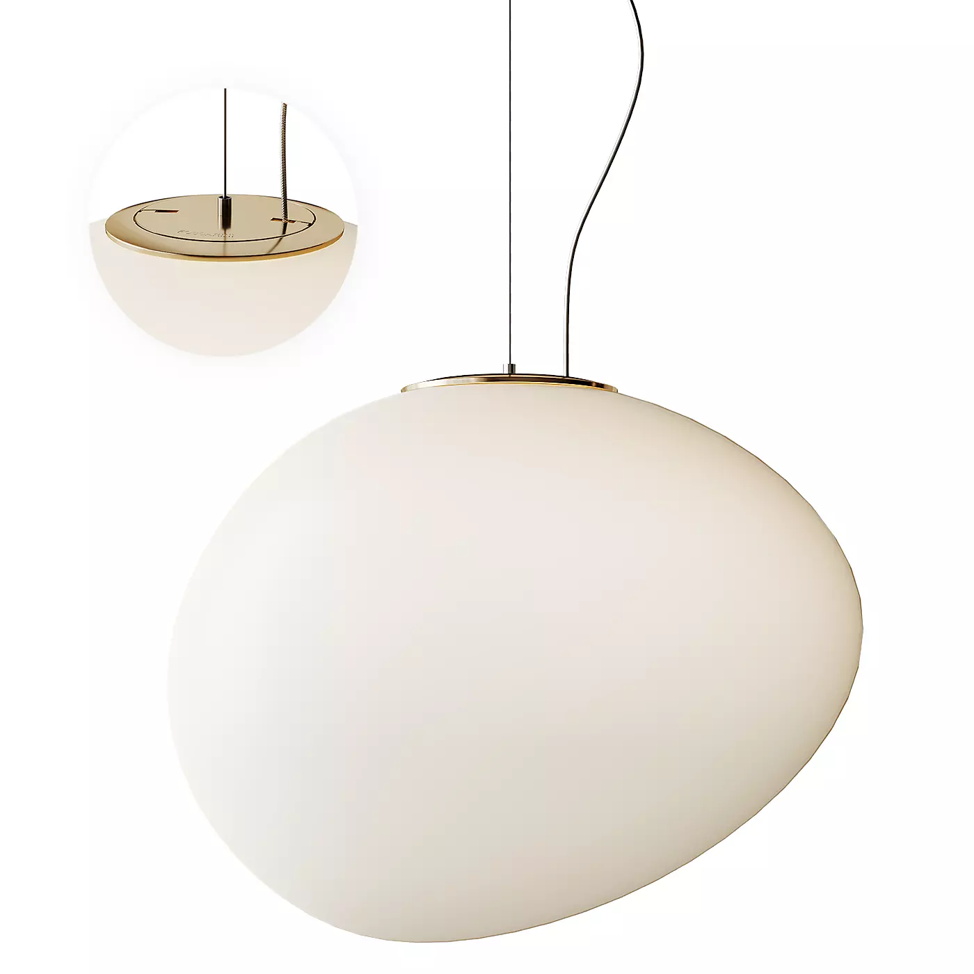 Gregg Pendant by Ludovica Roberto Mini Small Medium Large 3D model_0