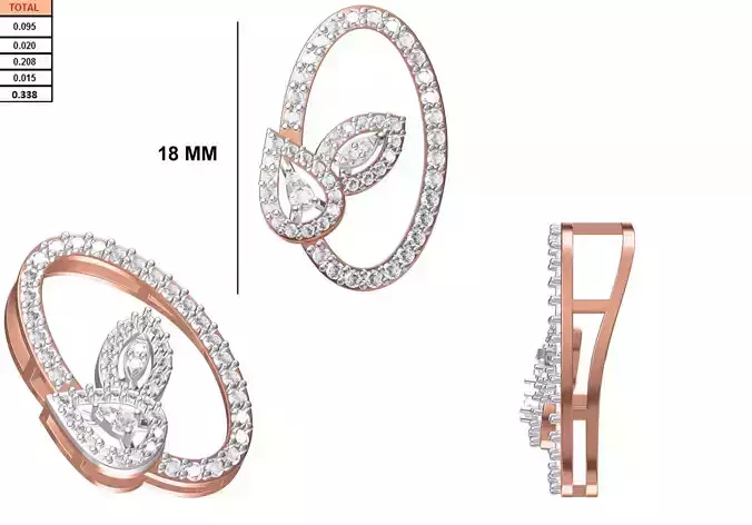 Women Heavy Unique Pendant STL FBX JCD Details