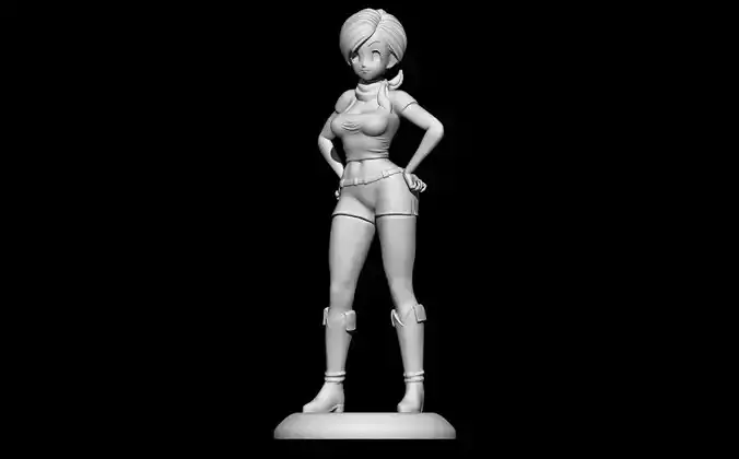 Bulma Fanart from Dragon Ball Super 3D print model