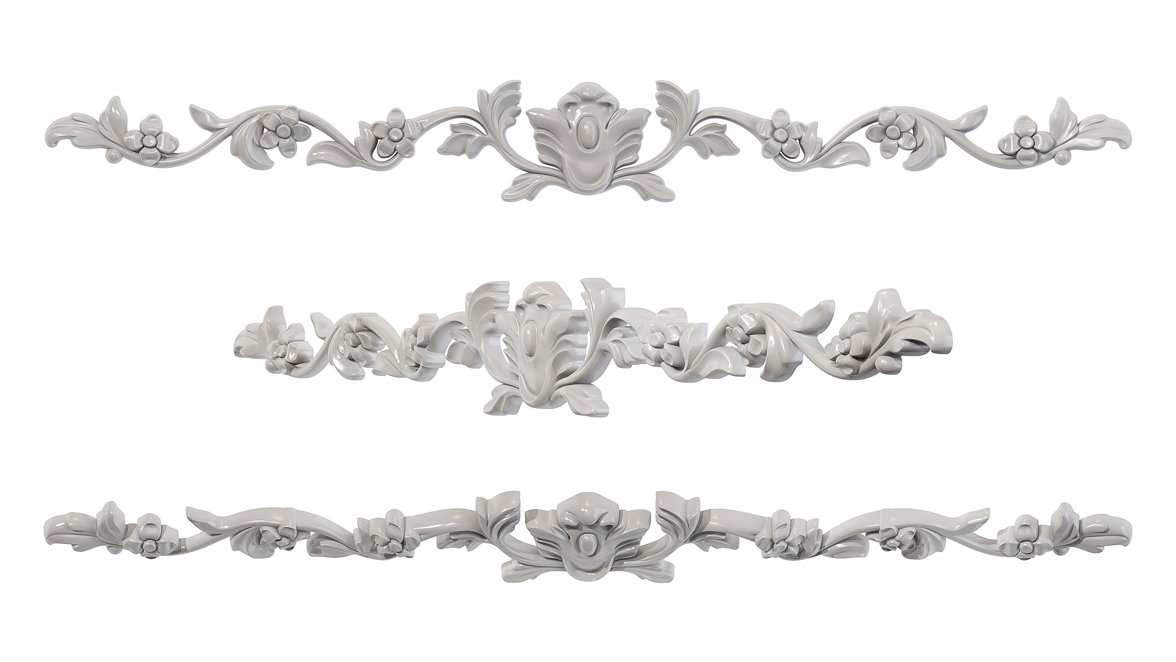 Classic carved 214 3D model_4