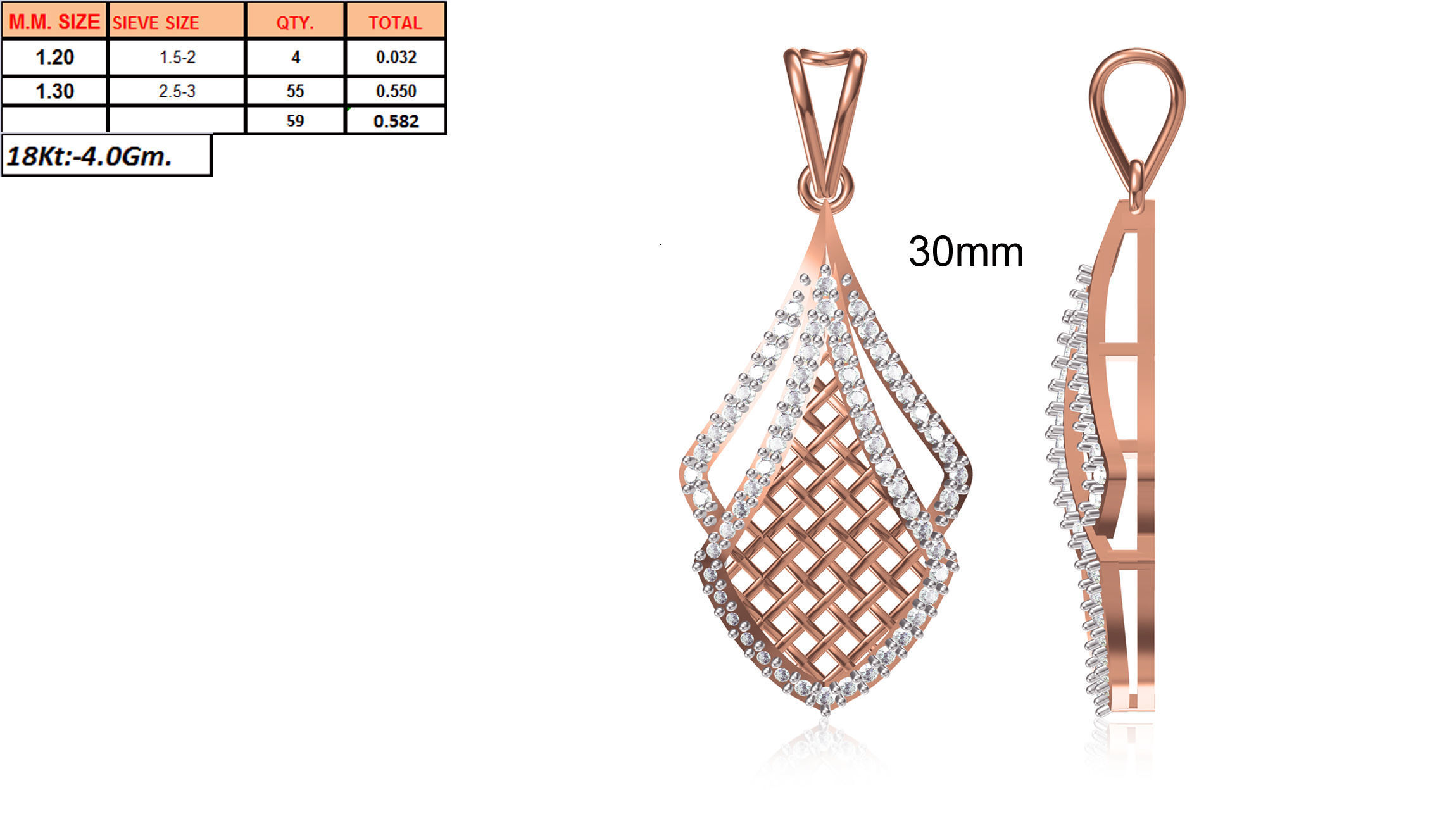 Women Heavy Unique Pendant STL FBX JCD Details 3D print model_1