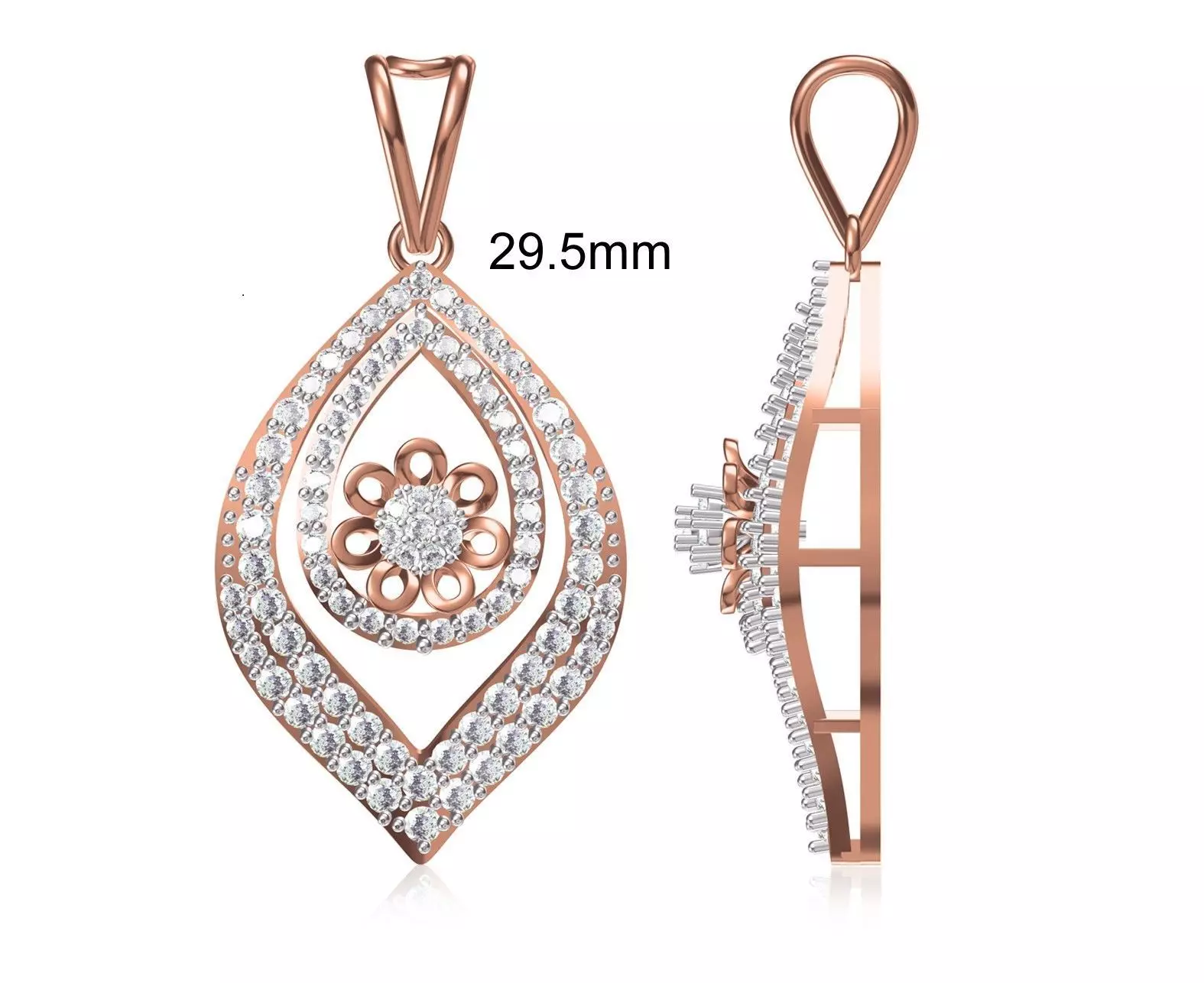 Women Heavy Unique Pendant STL FBX JCD Details 3D print model_0