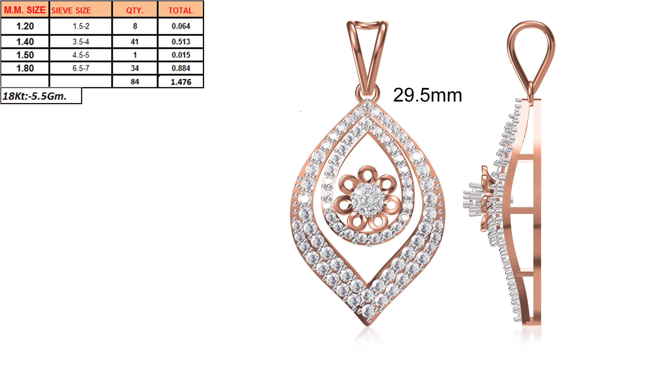 Women Heavy Unique Pendant STL FBX JCD Details 3D print model_1