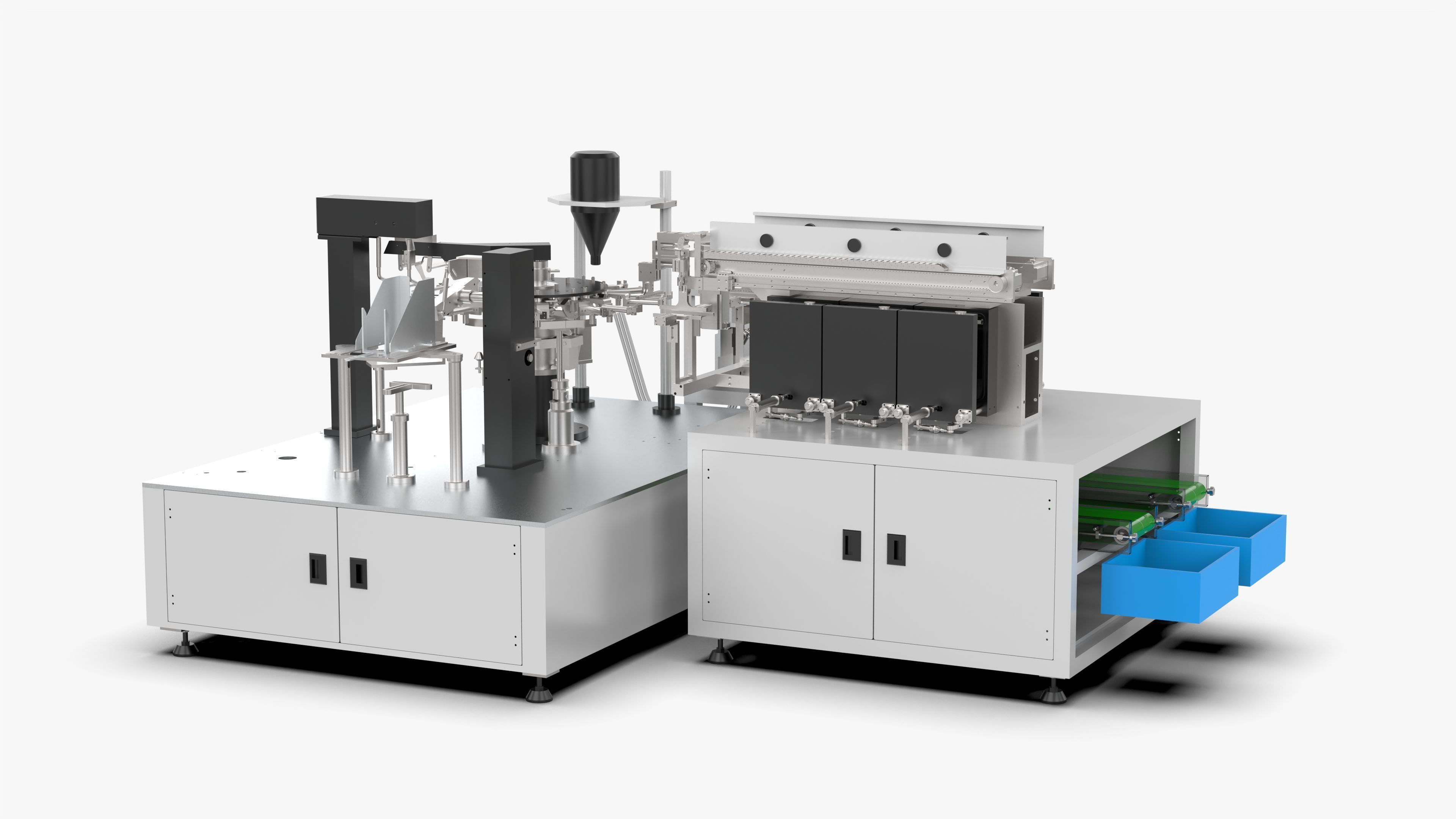 Automatic Bag Feeding Vacuum Packaging Machine 3D model | CGTrader