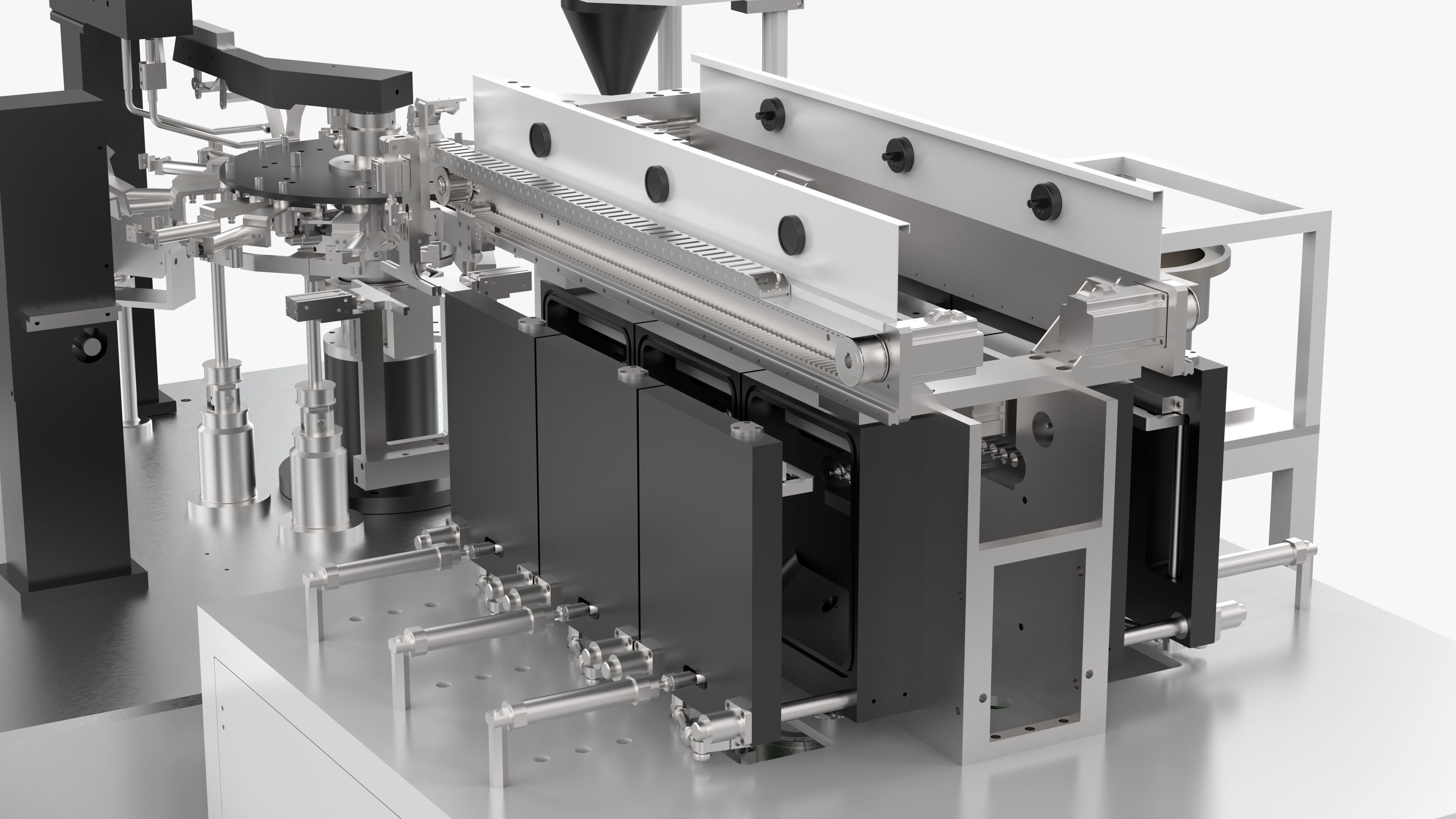 Automatic Bag Feeding Vacuum Packaging Machine 3D model | CGTrader