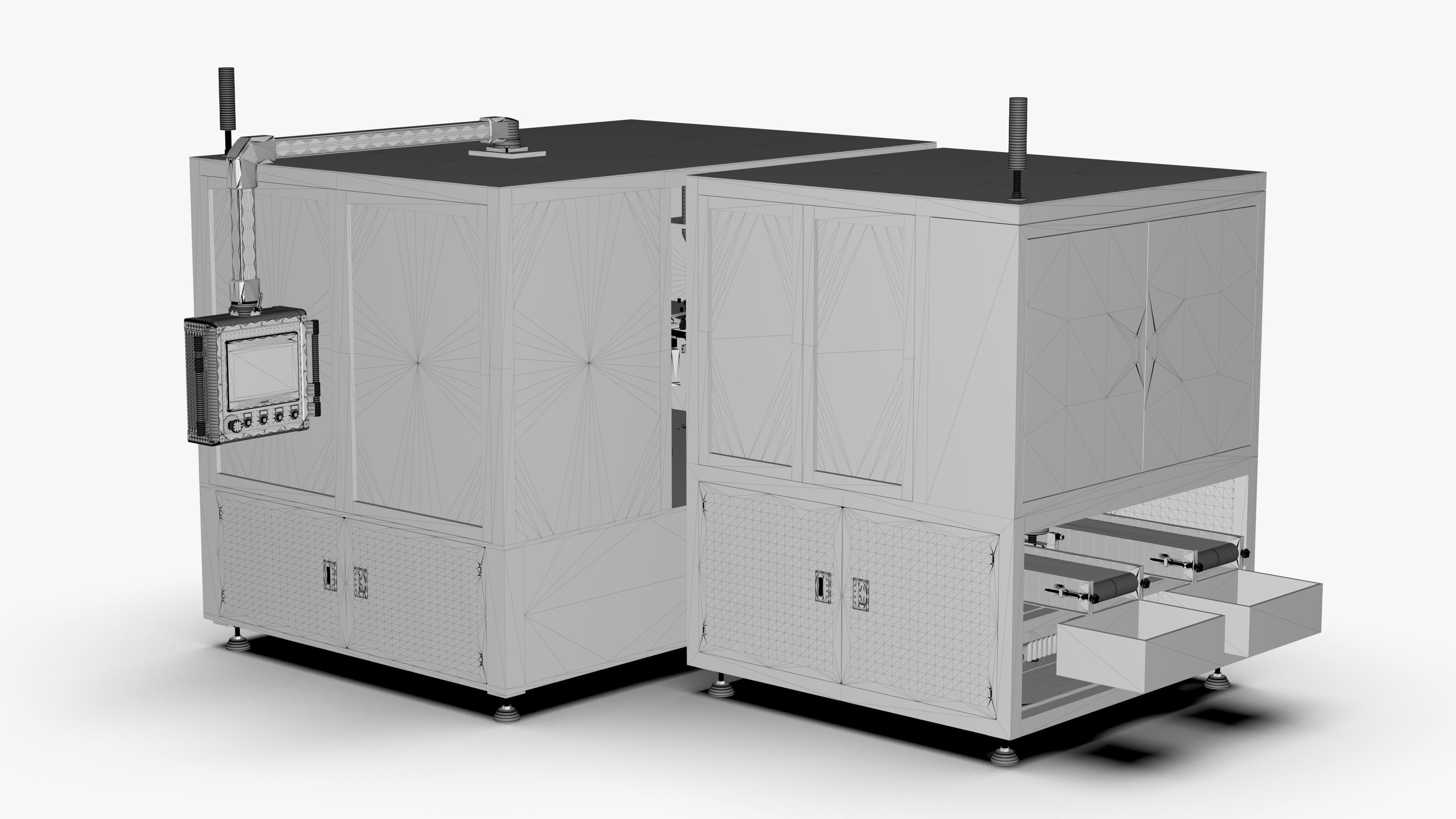 Automatic Bag Feeding Vacuum Packaging Machine 3D model | CGTrader