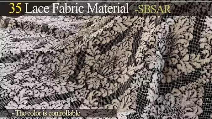 35 Lace Fabric Material -SBSAR