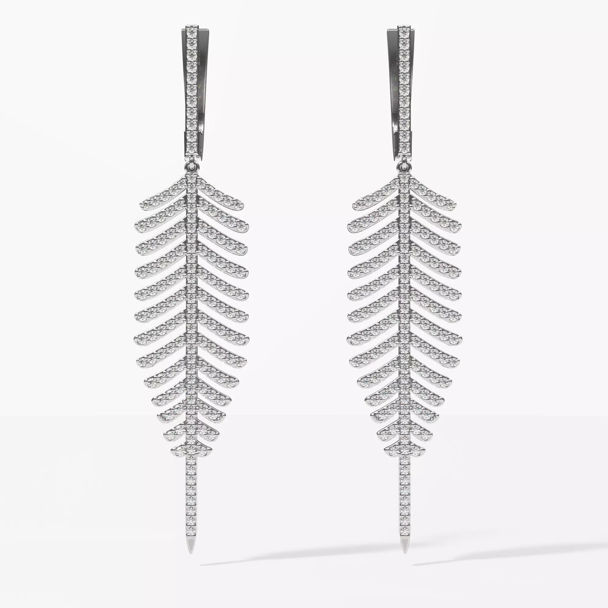 Christmas Tree earrings 3D print model_0