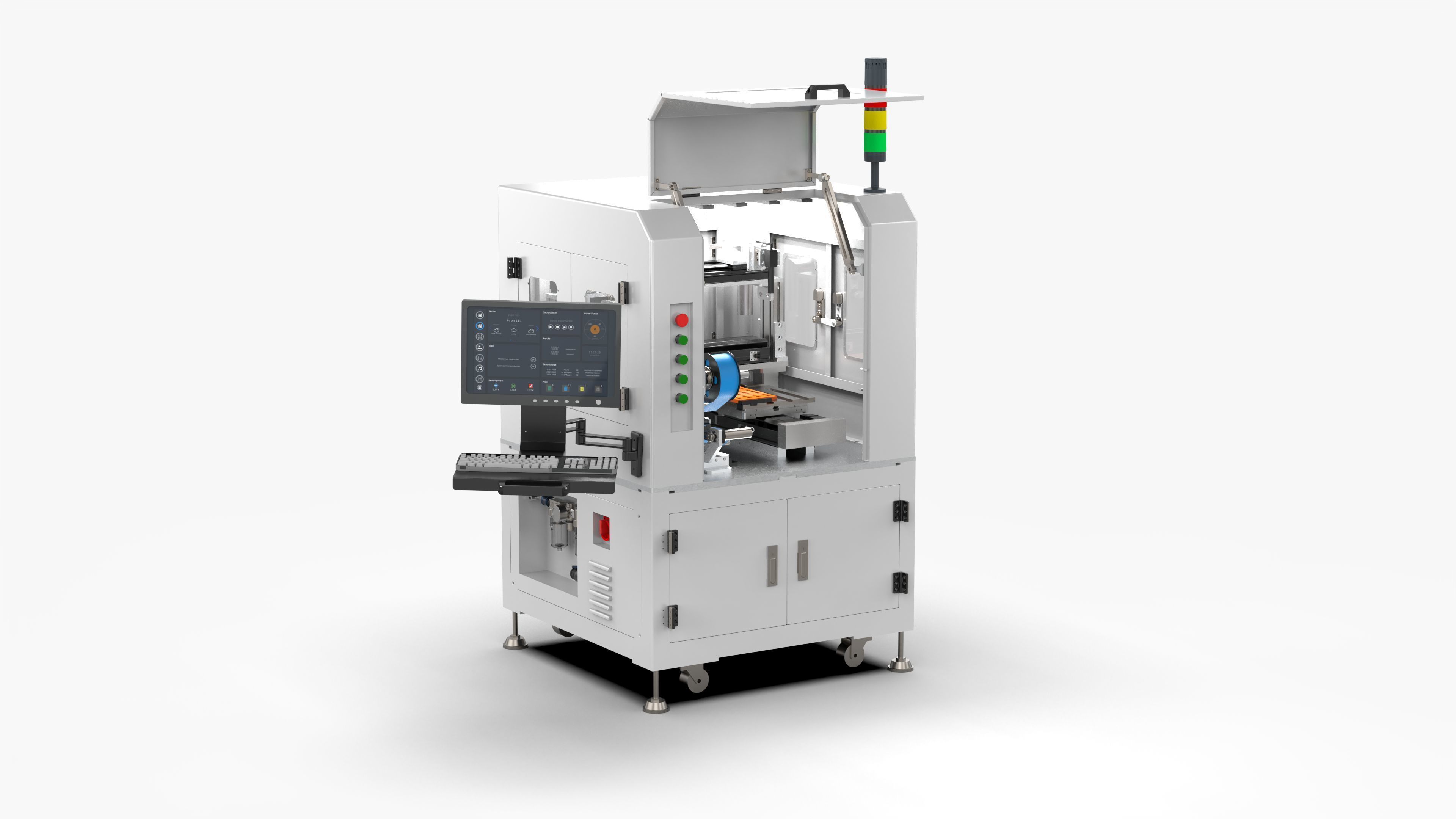 Automatic Peeling Film Machine 3D model_2
