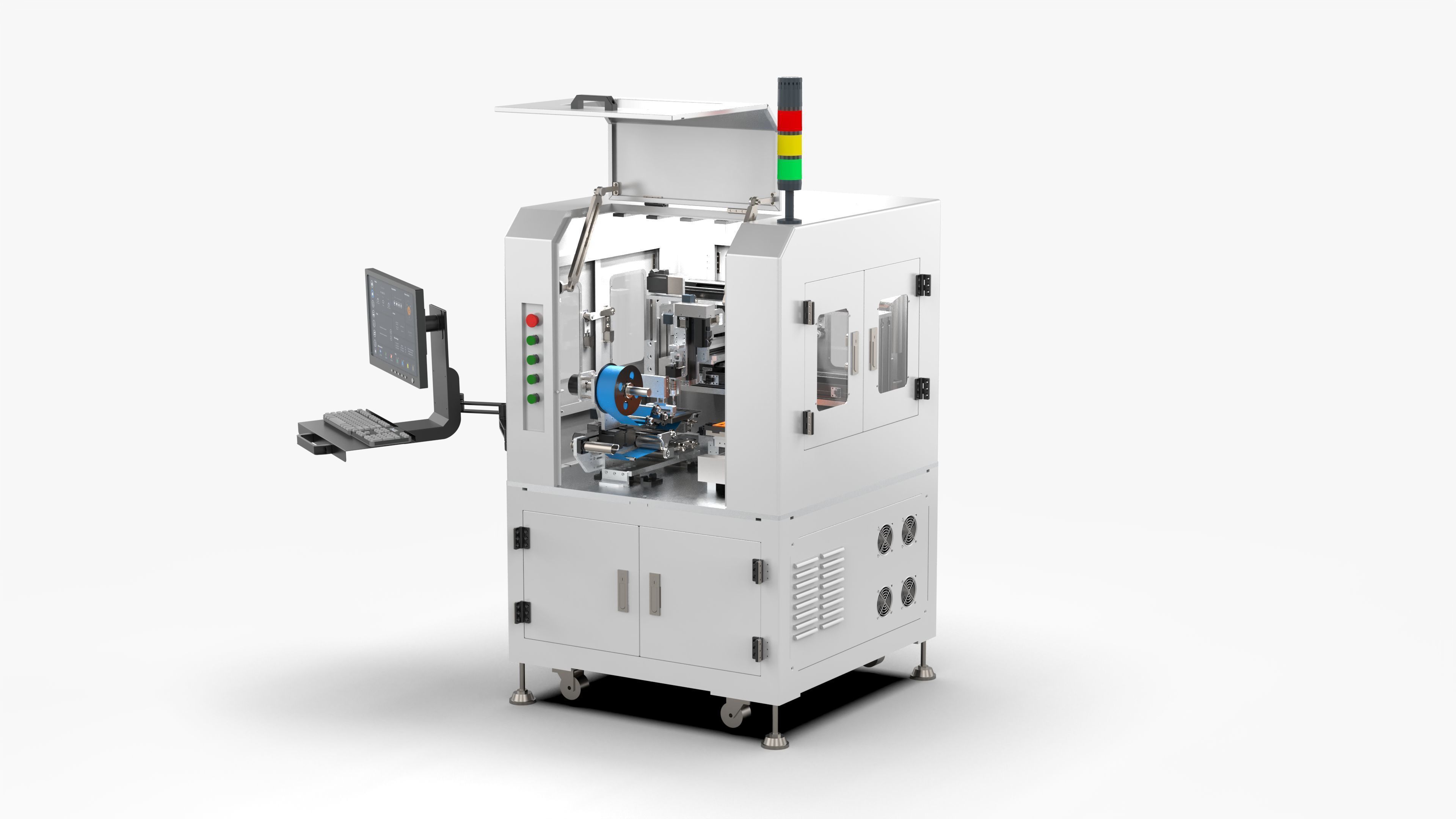 Automatic Peeling Film Machine 3D model_1