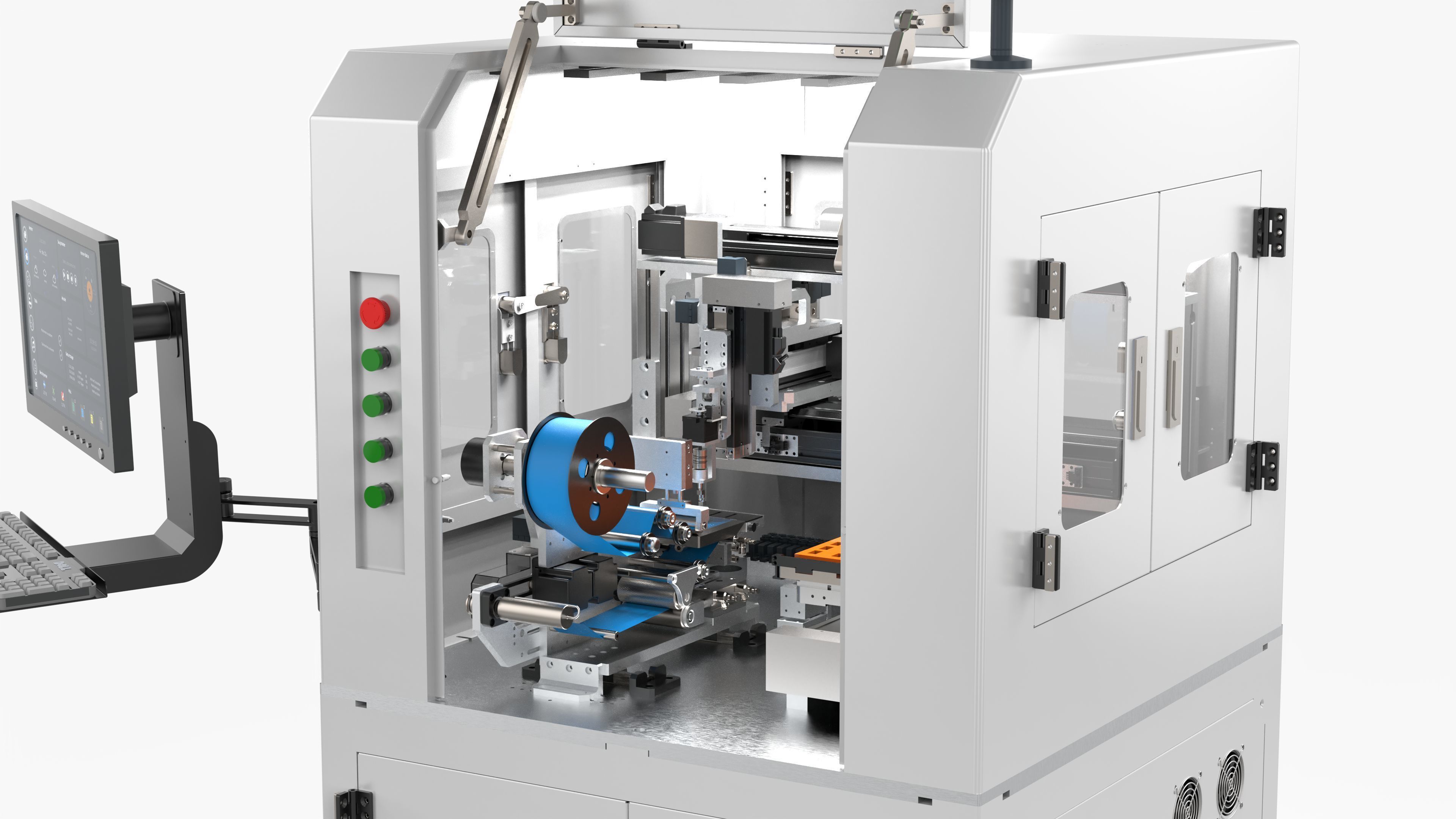 Automatic Peeling Film Machine 3D model_10