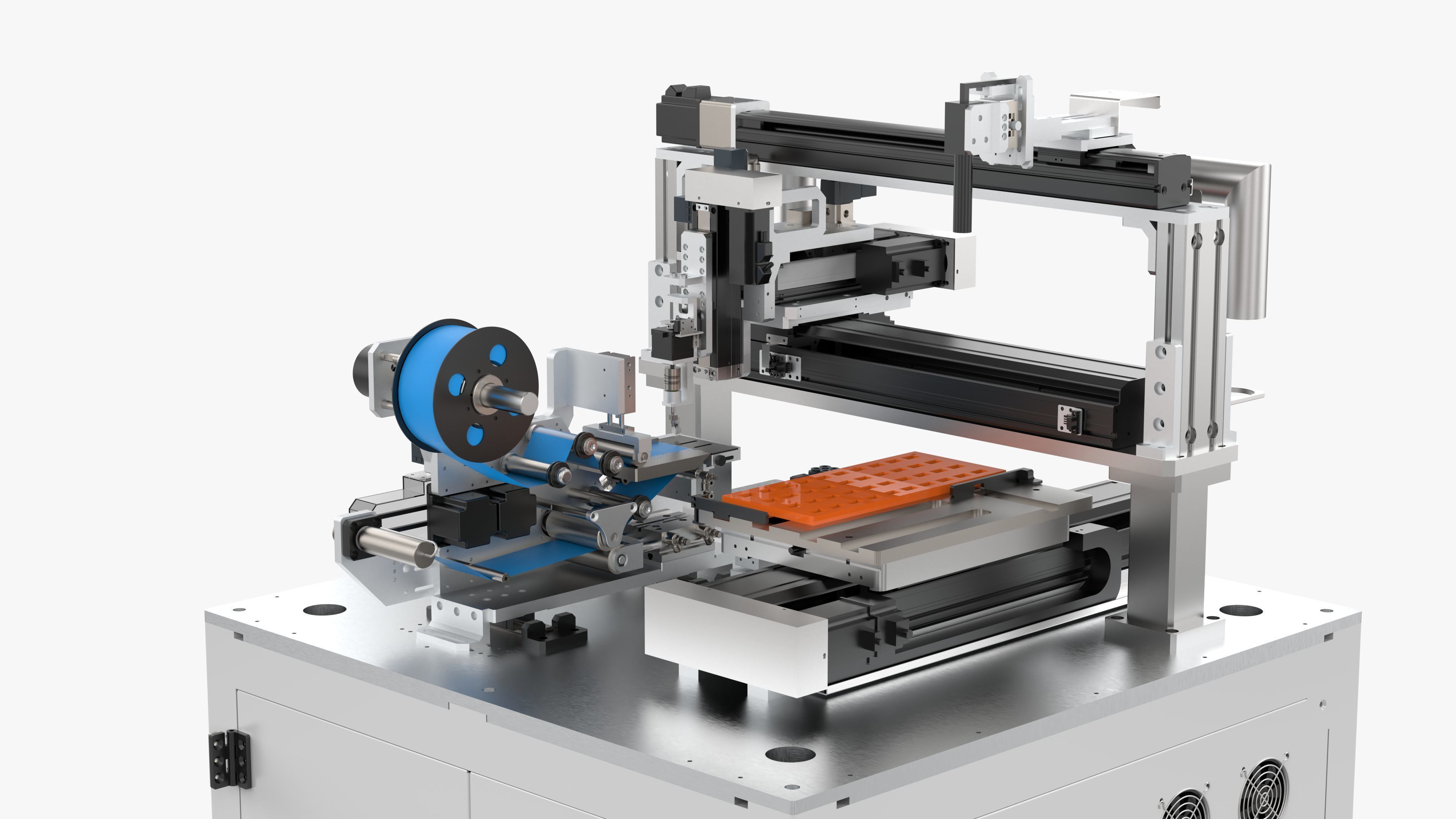 Automatic Peeling Film Machine 3D model_13