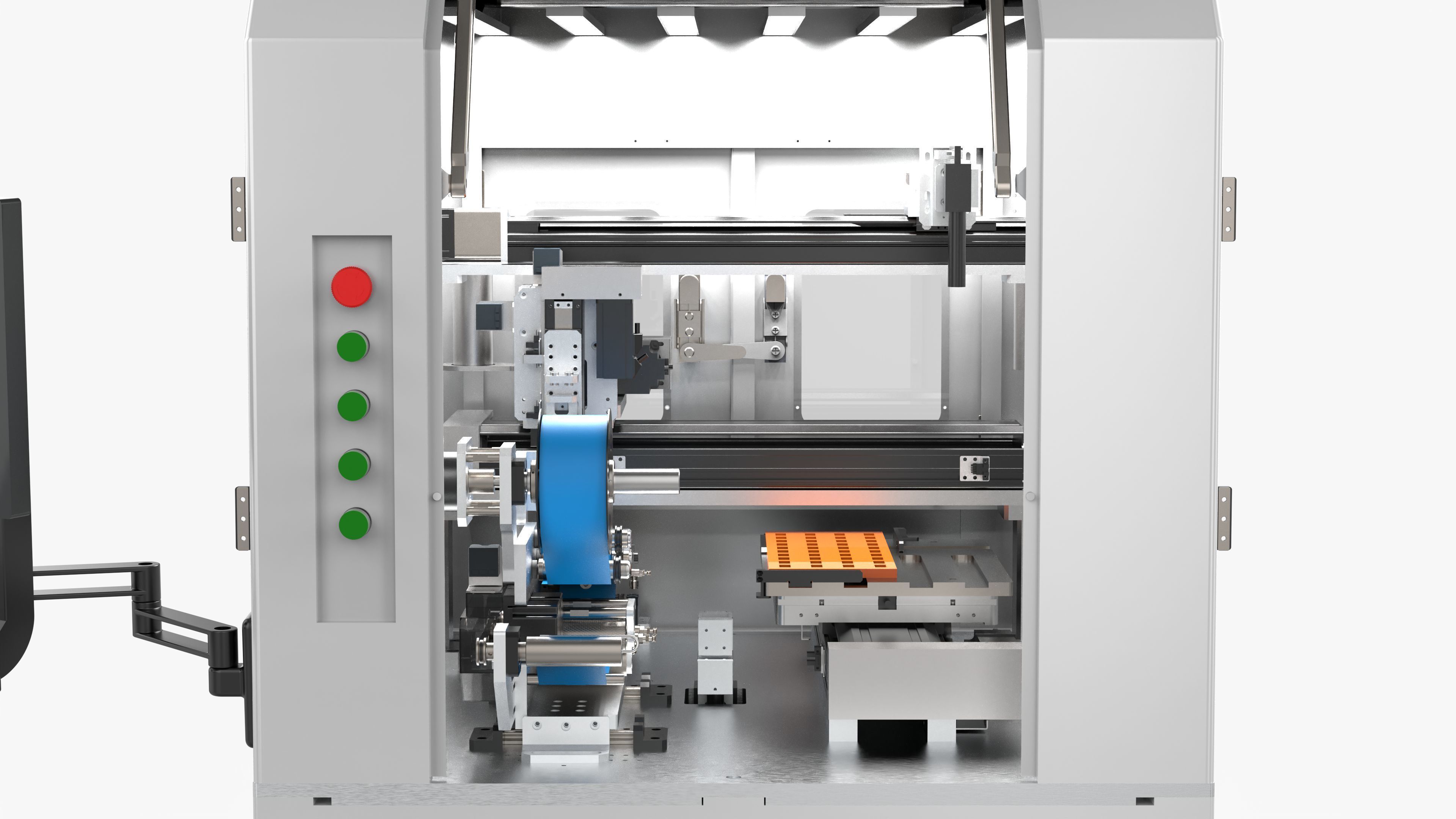 Automatic Peeling Film Machine 3D model_11