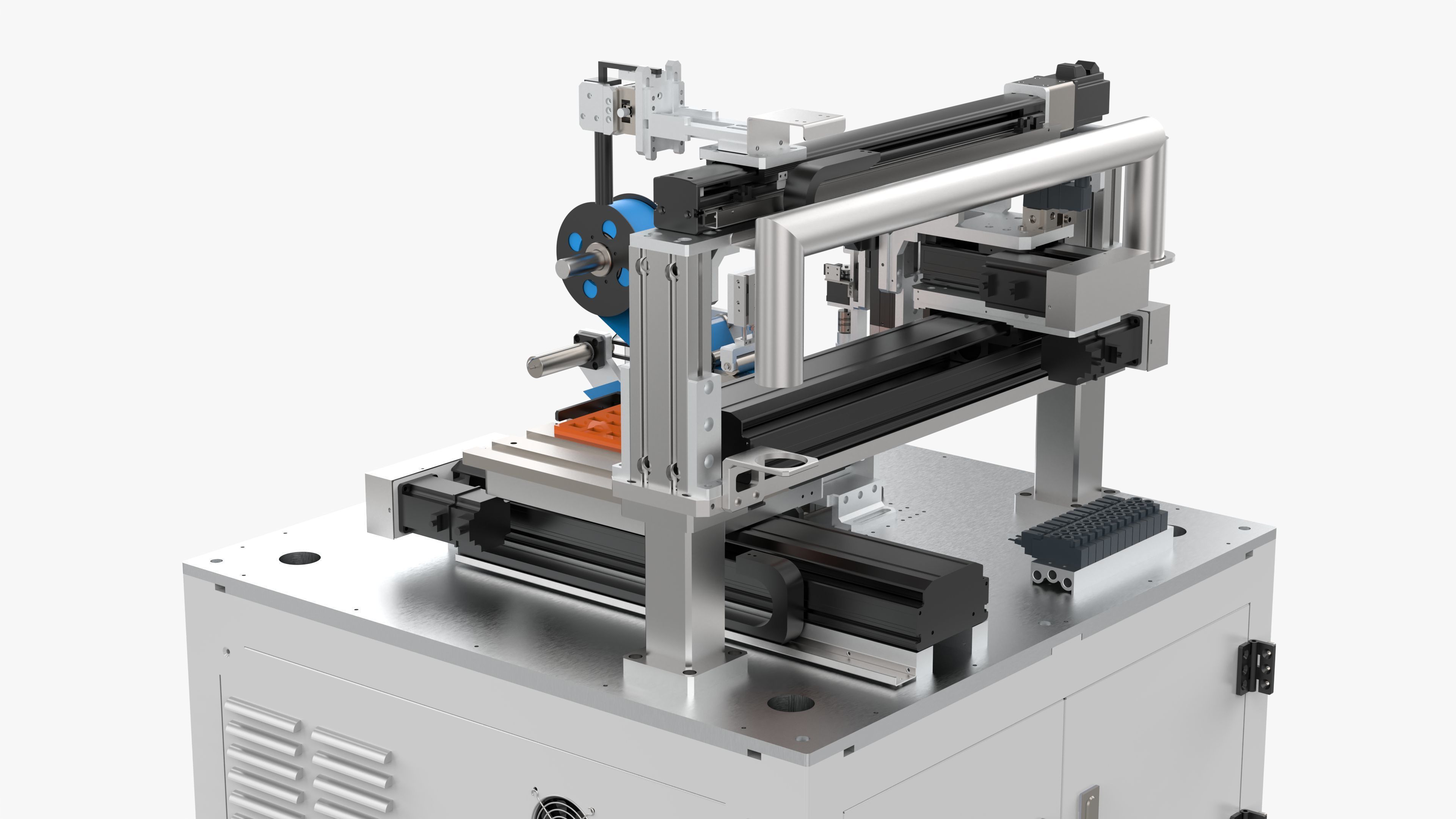 Automatic Peeling Film Machine 3D model_14