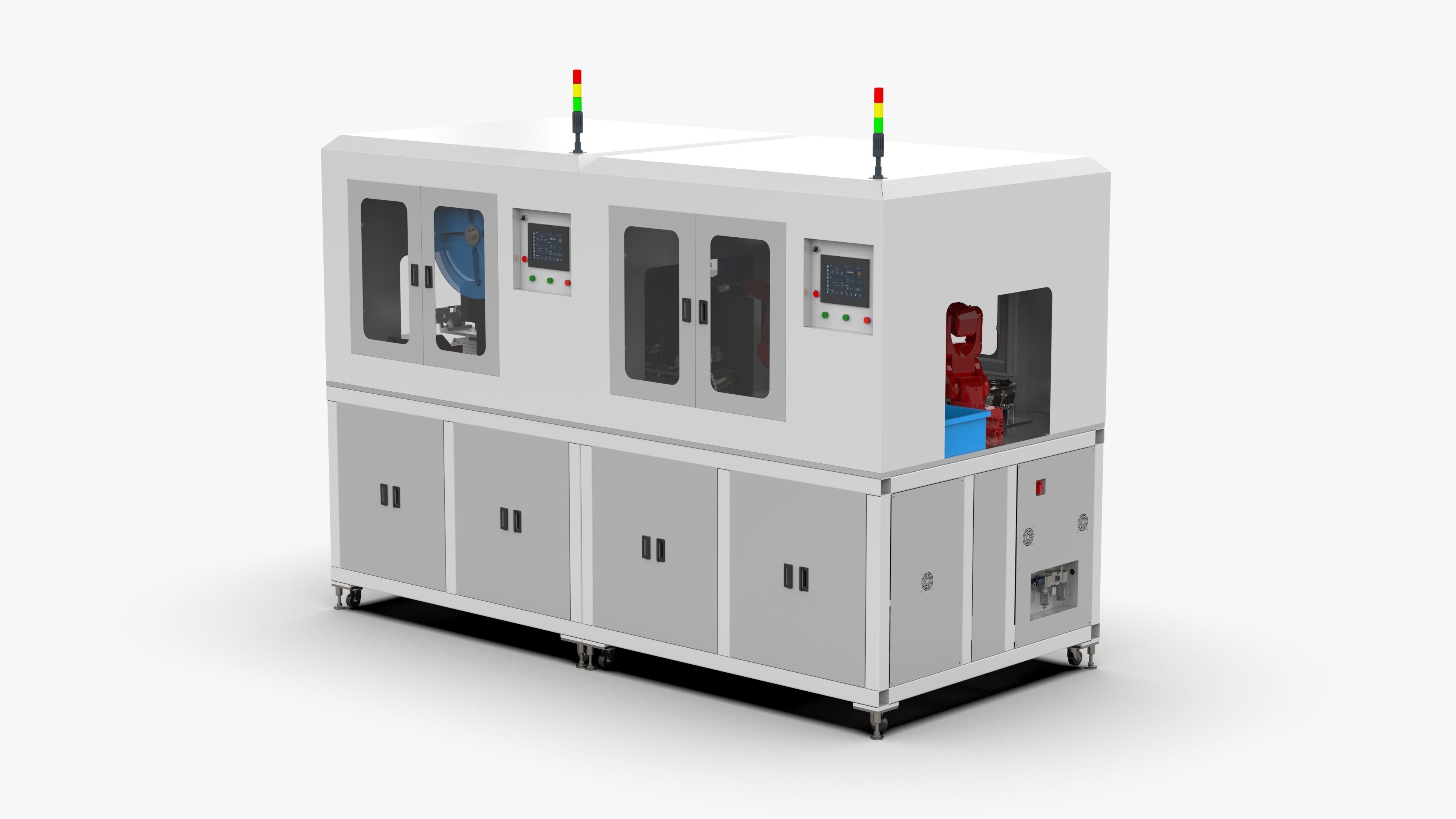 Automatic Wire Processing Machine 3D model_7