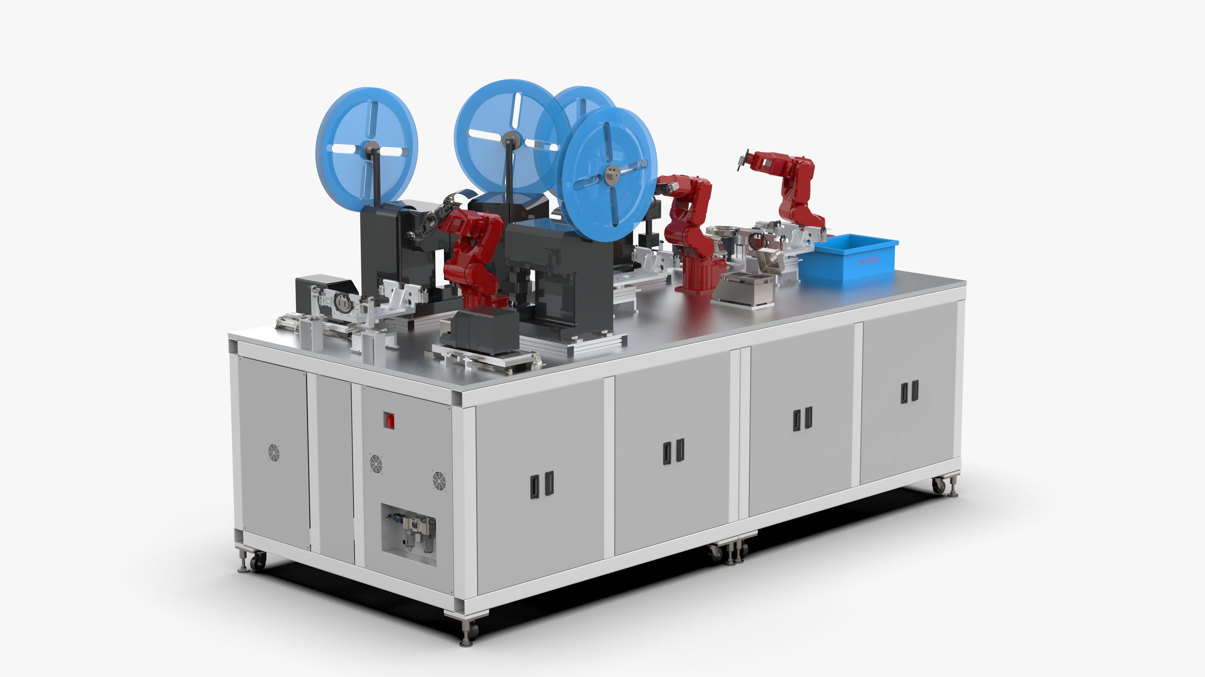 Automatic Wire Processing Machine 3D model_15