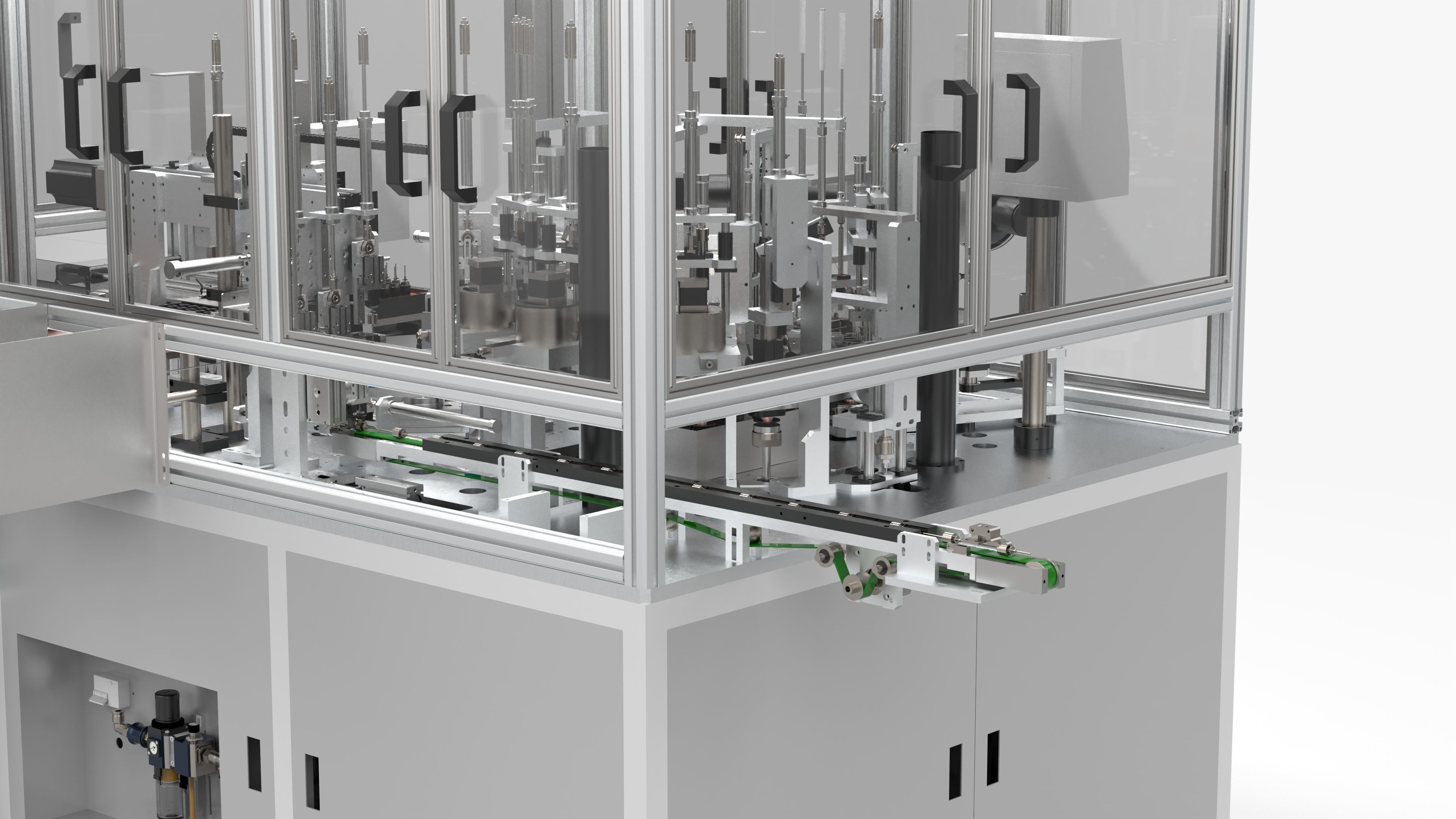 Automatic Micro Rotor Motor Processing and Assembly Machine 3D model_9