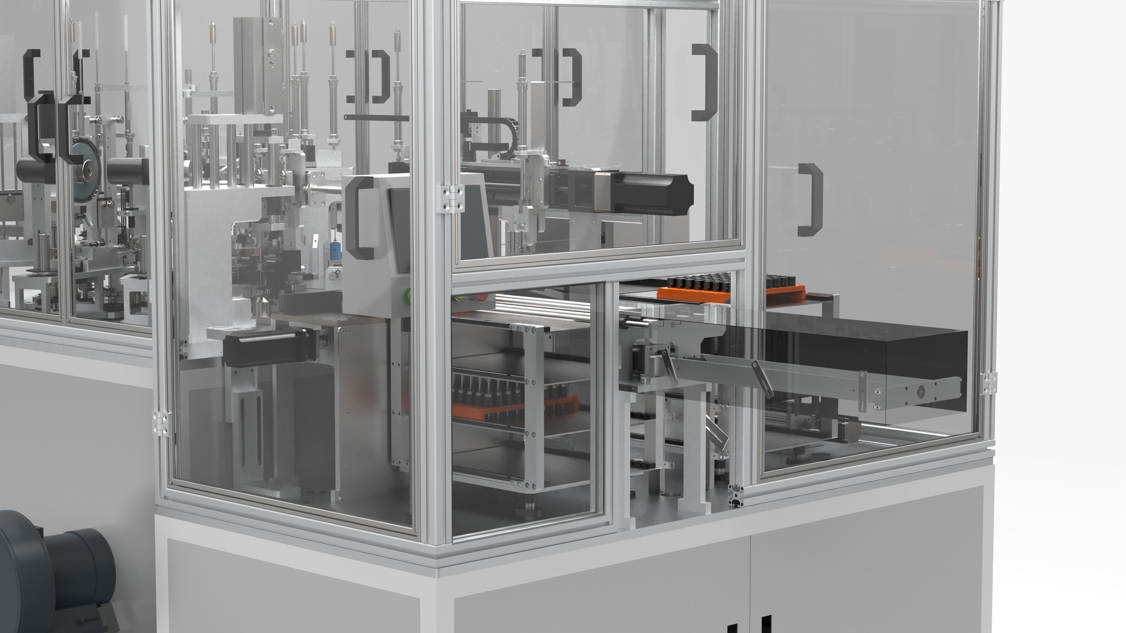 Automatic Micro Rotor Motor Processing and Assembly Machine 3D model_10