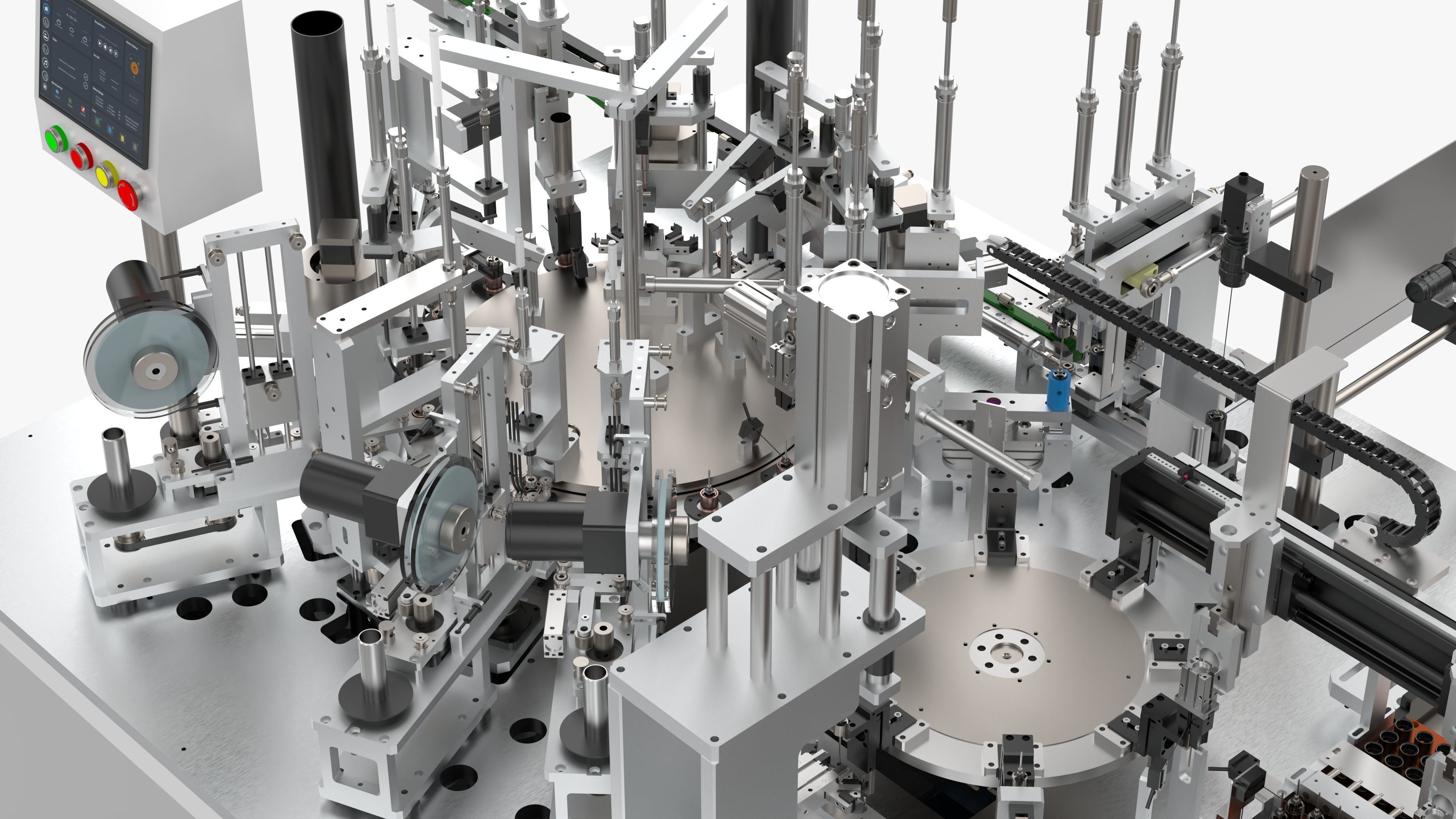 Automatic Micro Rotor Motor Processing and Assembly Machine 3D model_20