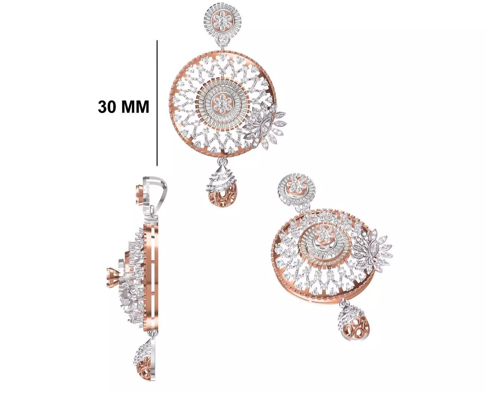 Women Heavy Unique Pendant STL FBX JCD Details 3D print model_0