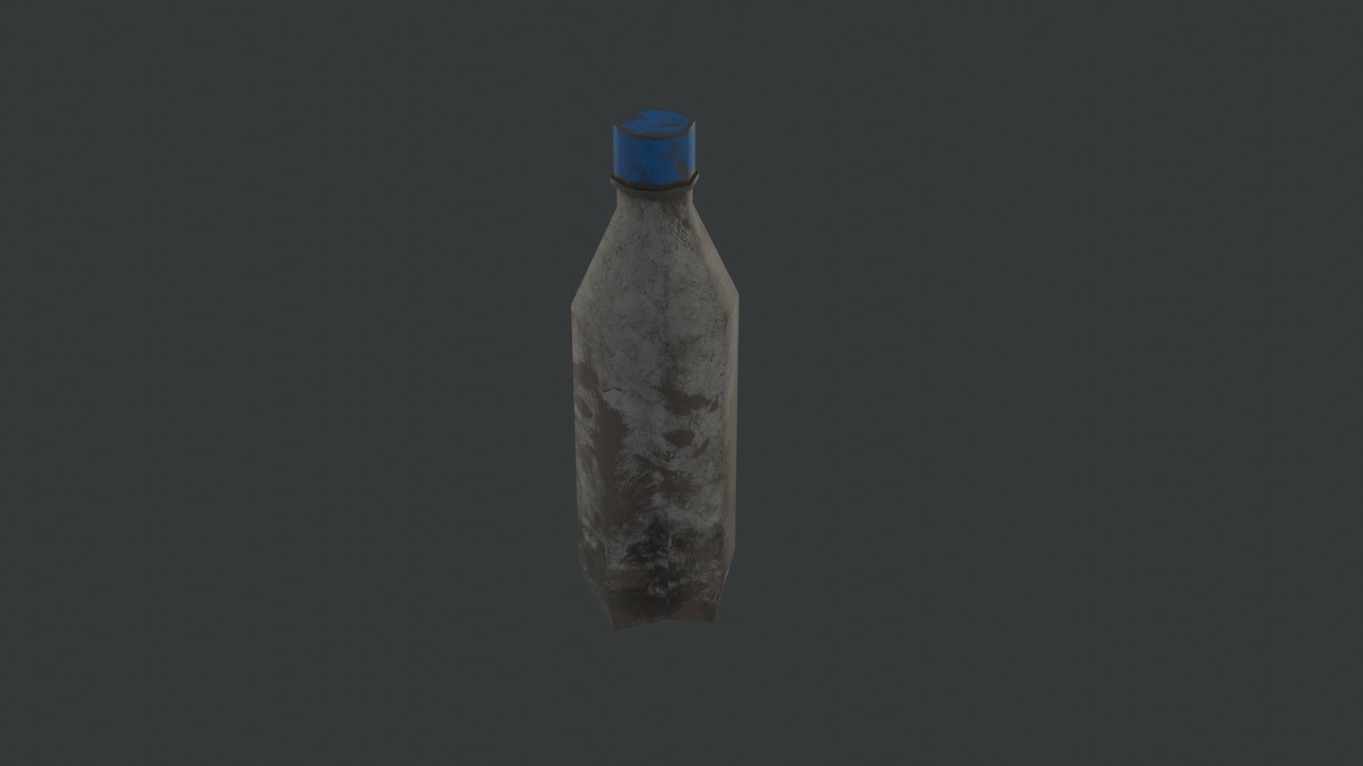 Dirty Plastic Bottles Trash - 3 Piece Set Free low-poly 3D model_3
