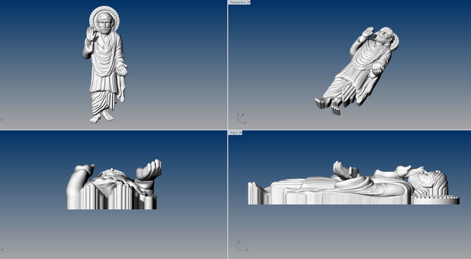 SAIBABA PENDENT 3D print model_2