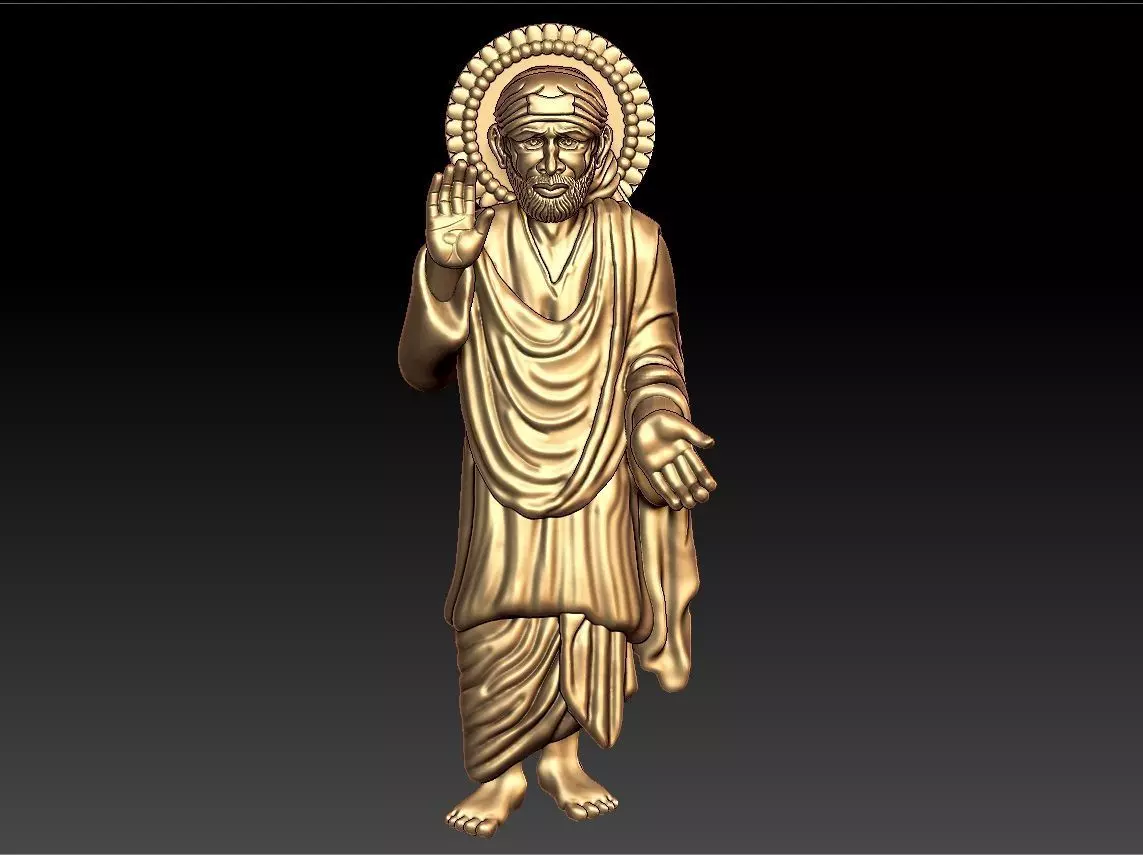 SAIBABA PENDENT 3D print model_0