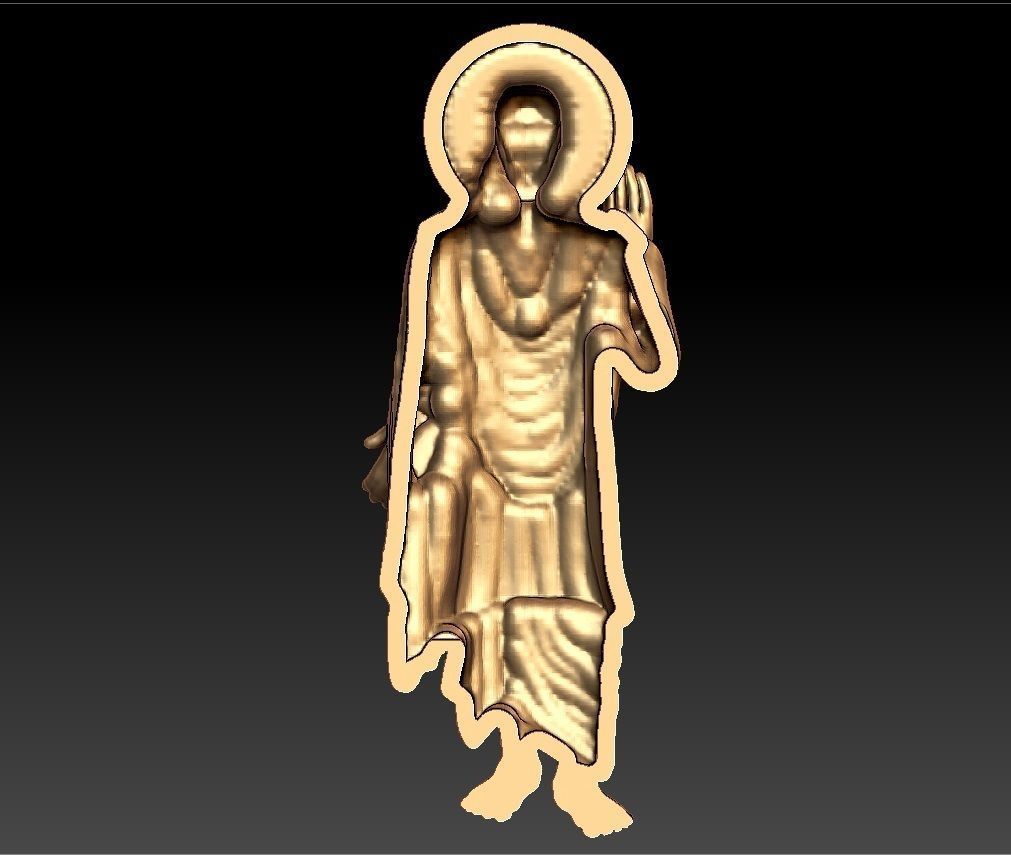 SAIBABA PENDENT 3D print model_6