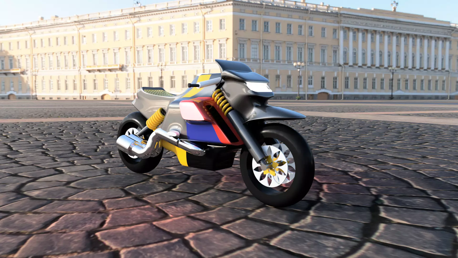 Super Bike 3d model 3D print model_0