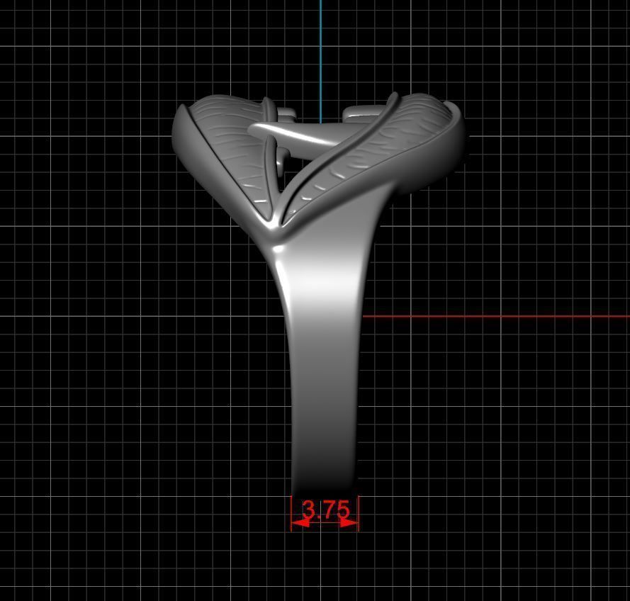 Vampire Lips Ring 3D print model_6