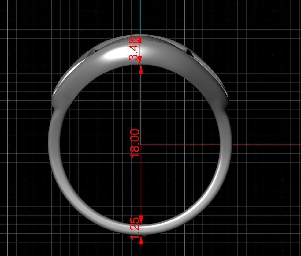 Vampire Lips Ring 3D print model_5