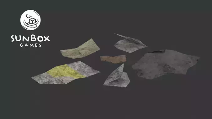 Dirty Crumpled Pieces of Paper - 6 Piece Set